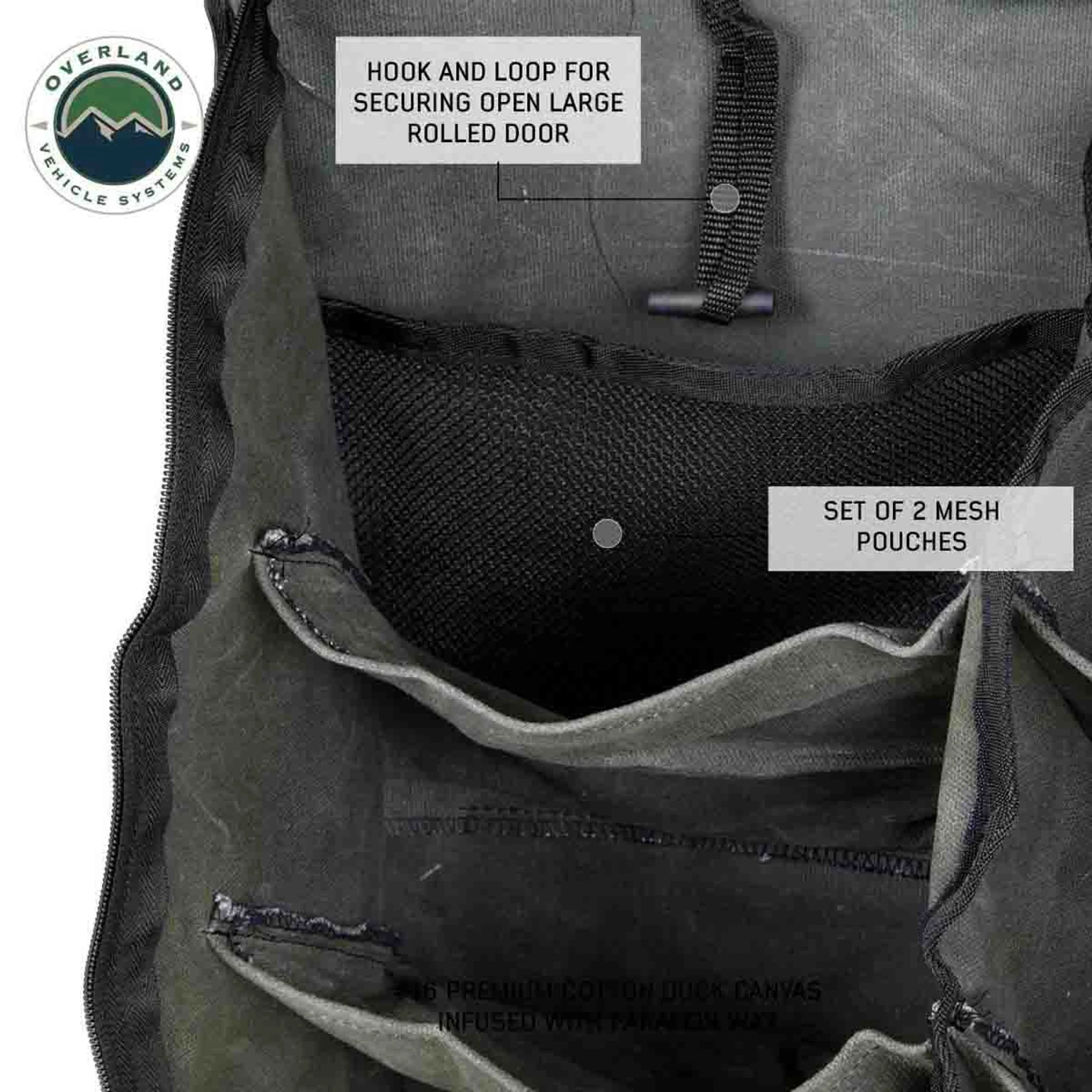 Overland Vehicle Systems Camping Gear Storage Bag #16 Waxed Canvas - Image 6