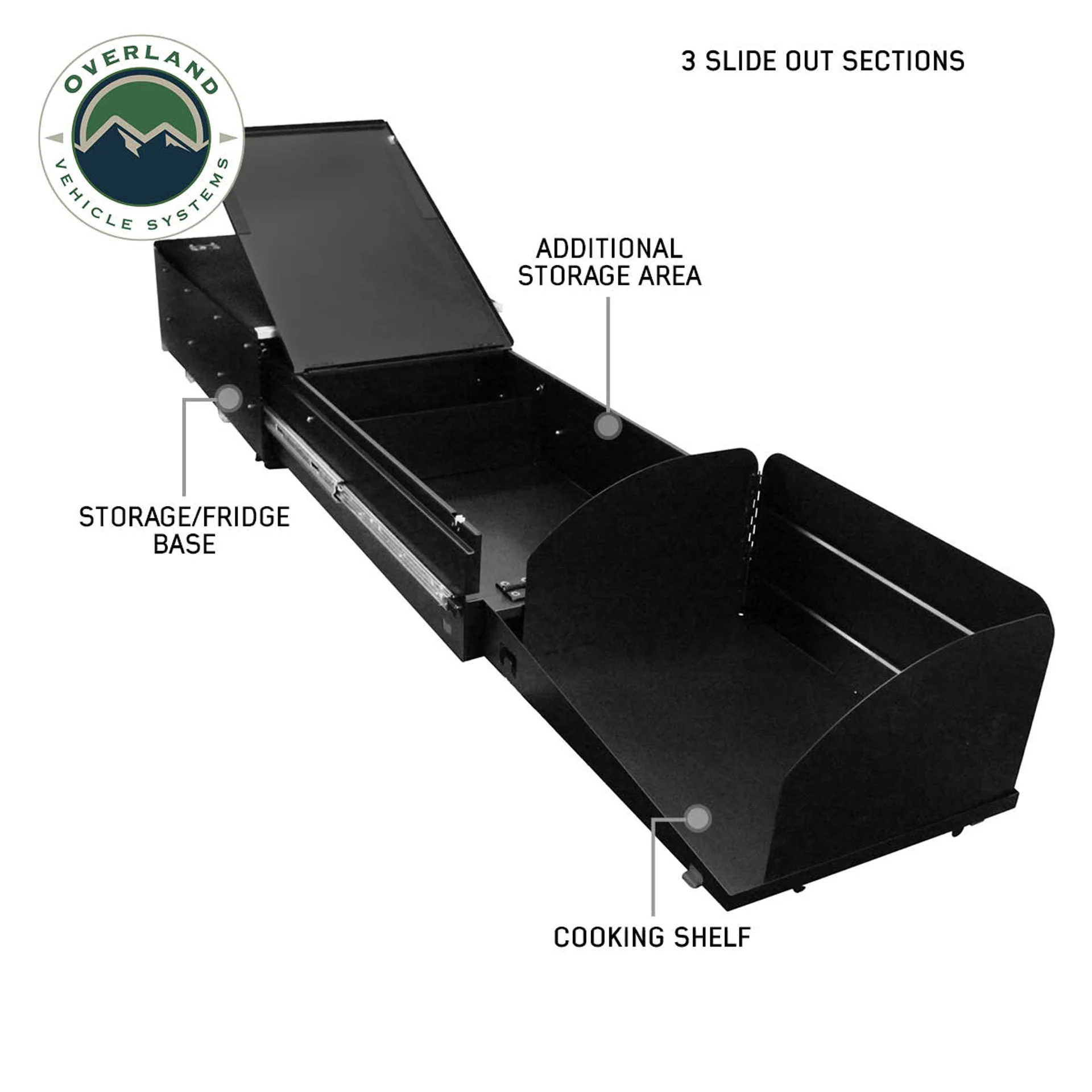 Overland Vehicle Systems Cargo Box Kitchen W/Slide Out, Storage Box & Cooking Area - Image 2