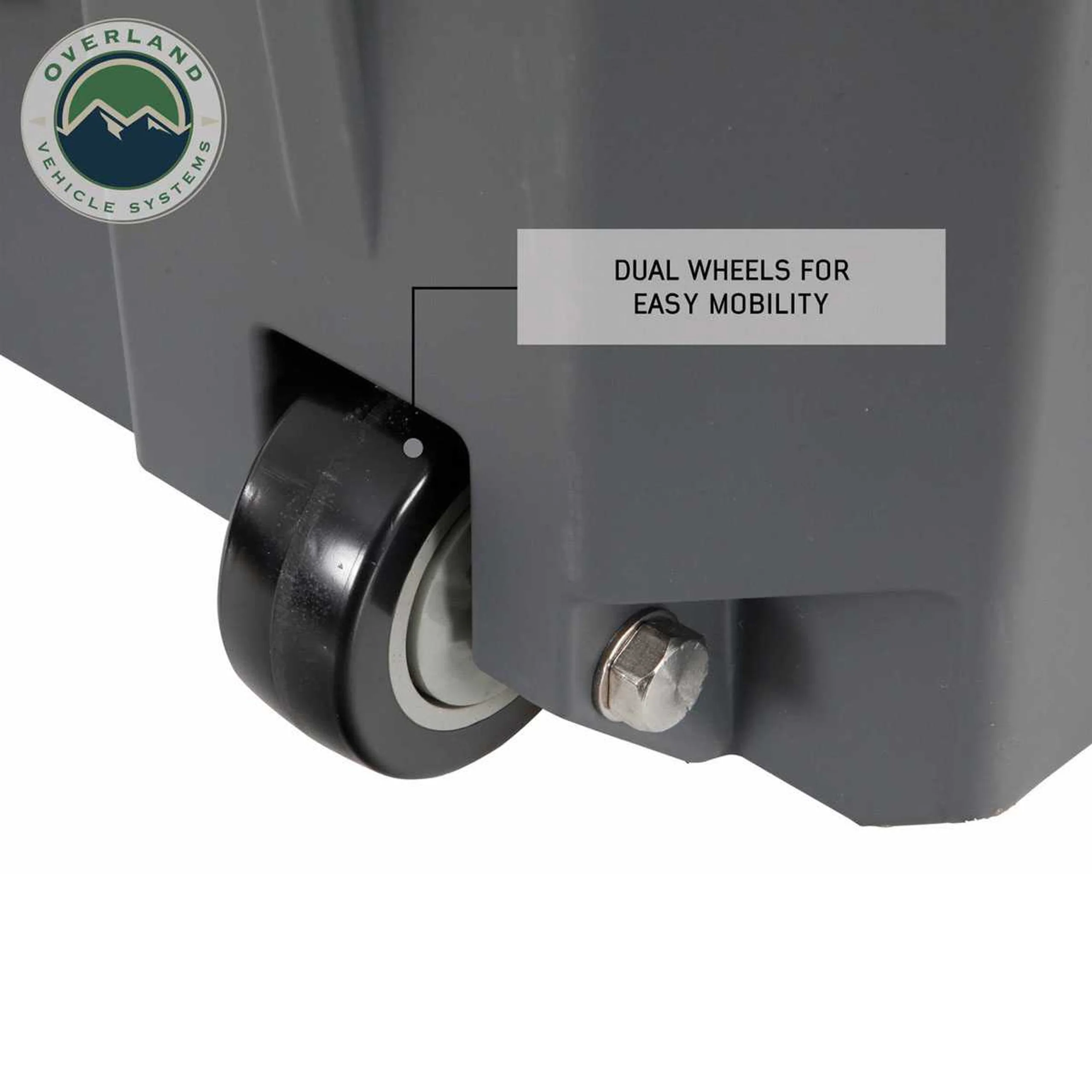 Overland Vehicle Systems D.B.S. Dark Grey 169 QT Dry Box W/Wheels, Drain & Bottle Opener - Image 11