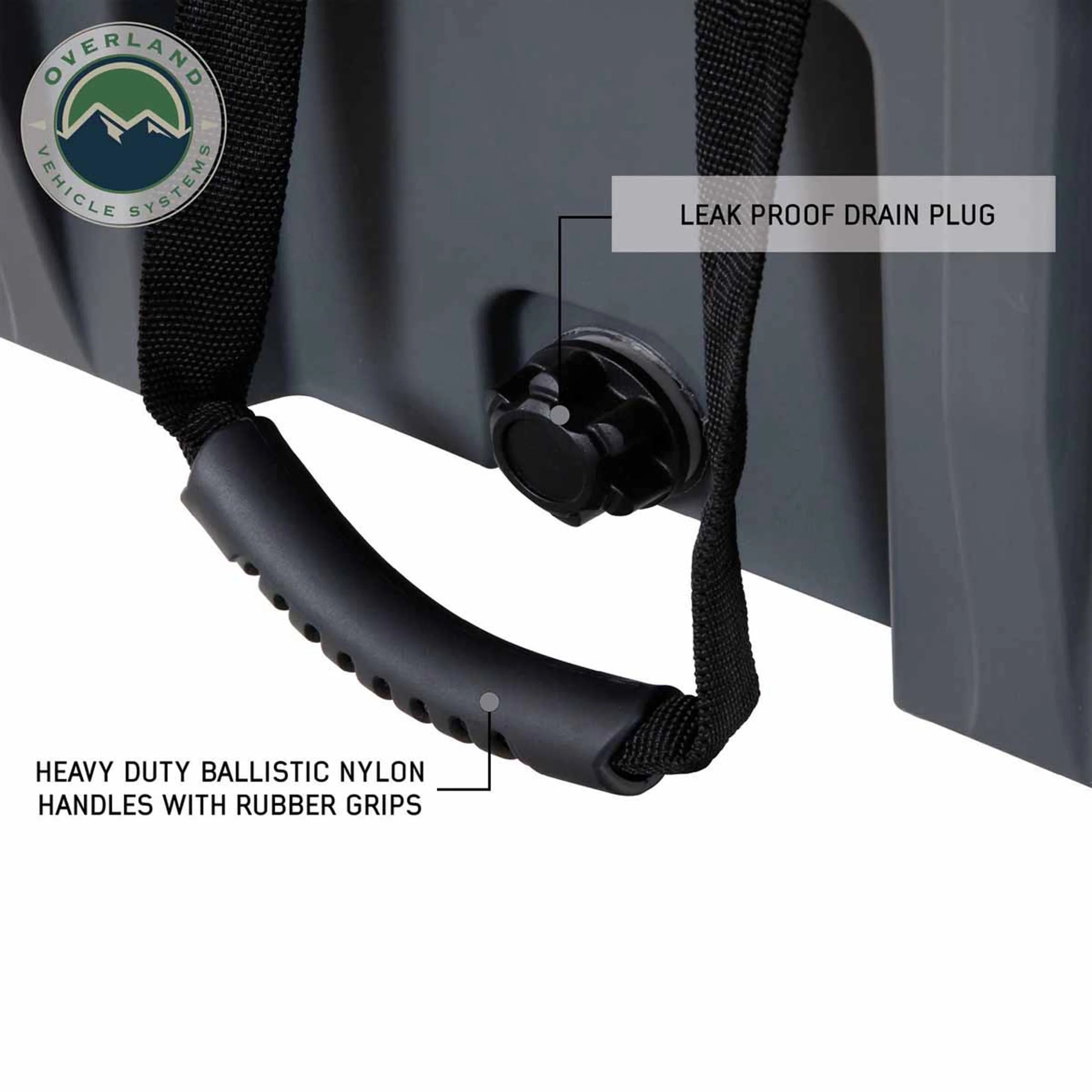 Overland Vehicle Systems Dark Grey Dry Box W/Drain and Bottle Opener - Image 11