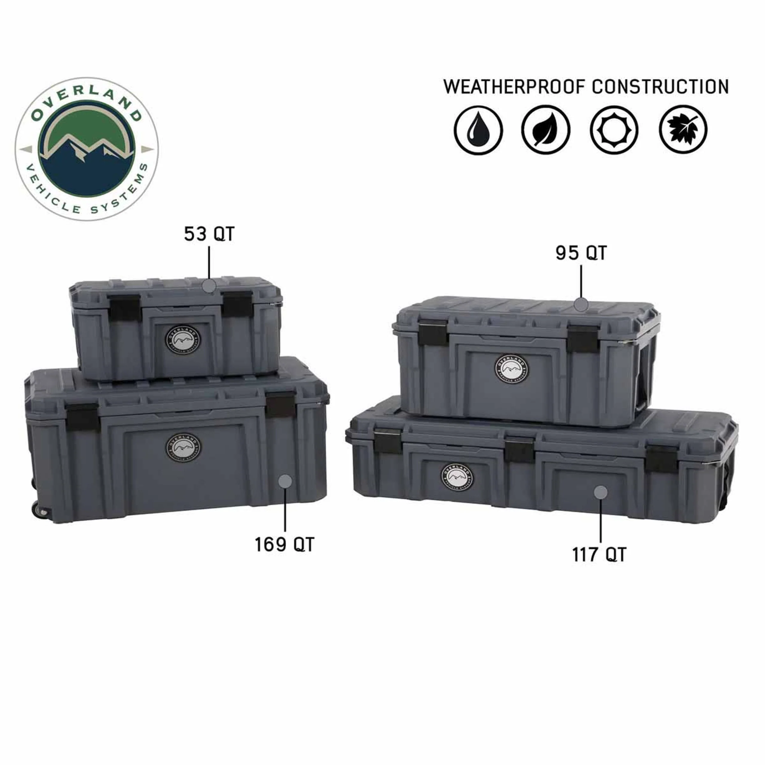Overland Vehicle Systems Dark Grey Dry Box W/Drain and Bottle Opener - Image 14
