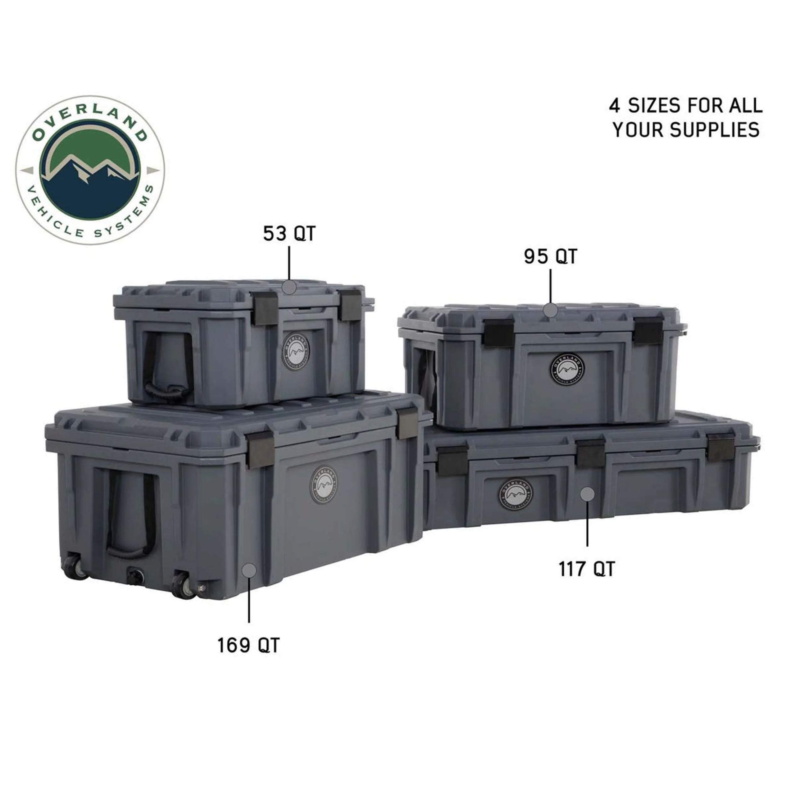 Overland Vehicle Systems Dark Grey Dry Box W/Drain and Bottle Opener - Image 15