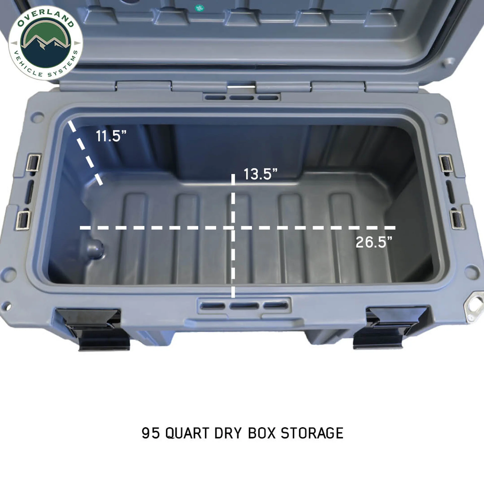 Overland Vehicle Systems Dark Grey Dry Box W/Drain and Bottle Opener - Image 18