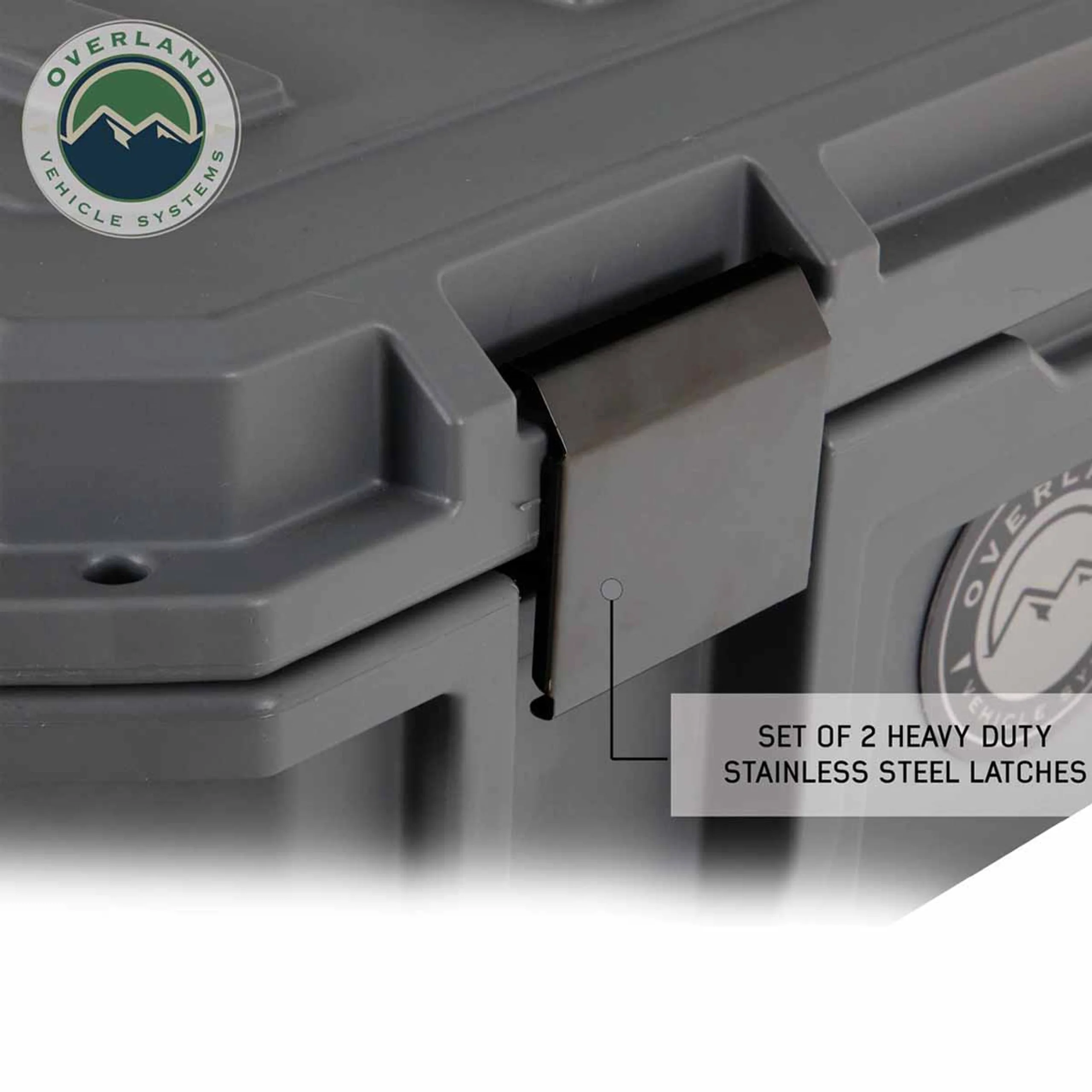 Overland Vehicle Systems Dark Grey Dry Box W/Drain and Bottle Opener - Image 36