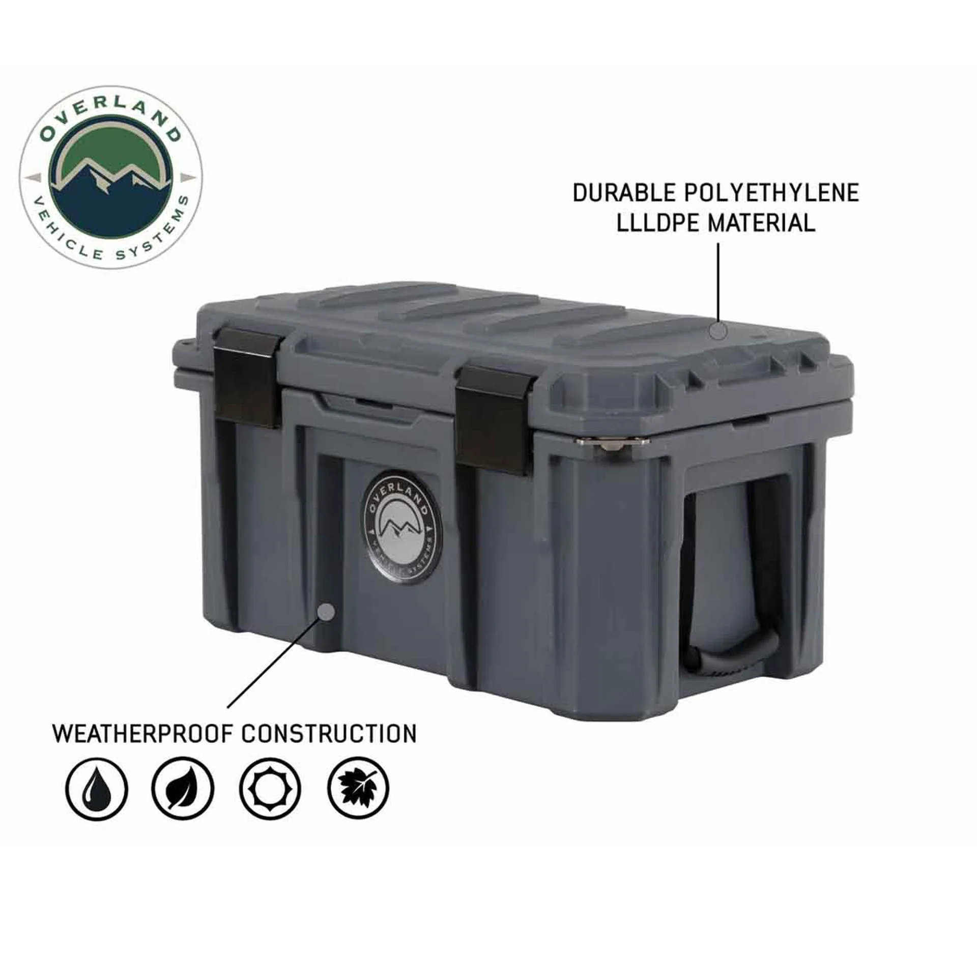 Overland Vehicle Systems Dark Grey Dry Box W/Drain and Bottle Opener - Image 4