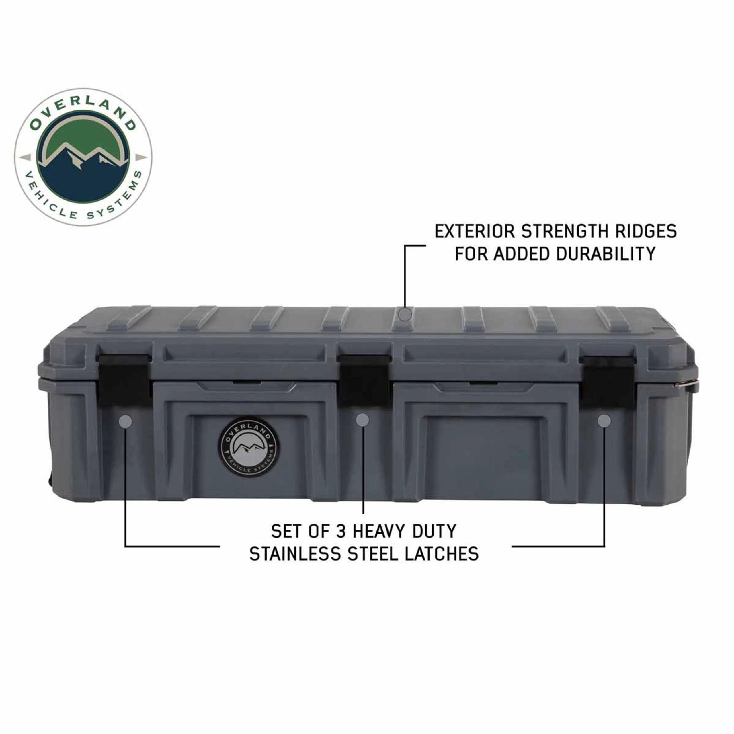 Overland Vehicle Systems Dark Grey Dry Box W/Drain and Bottle Opener - Image 43