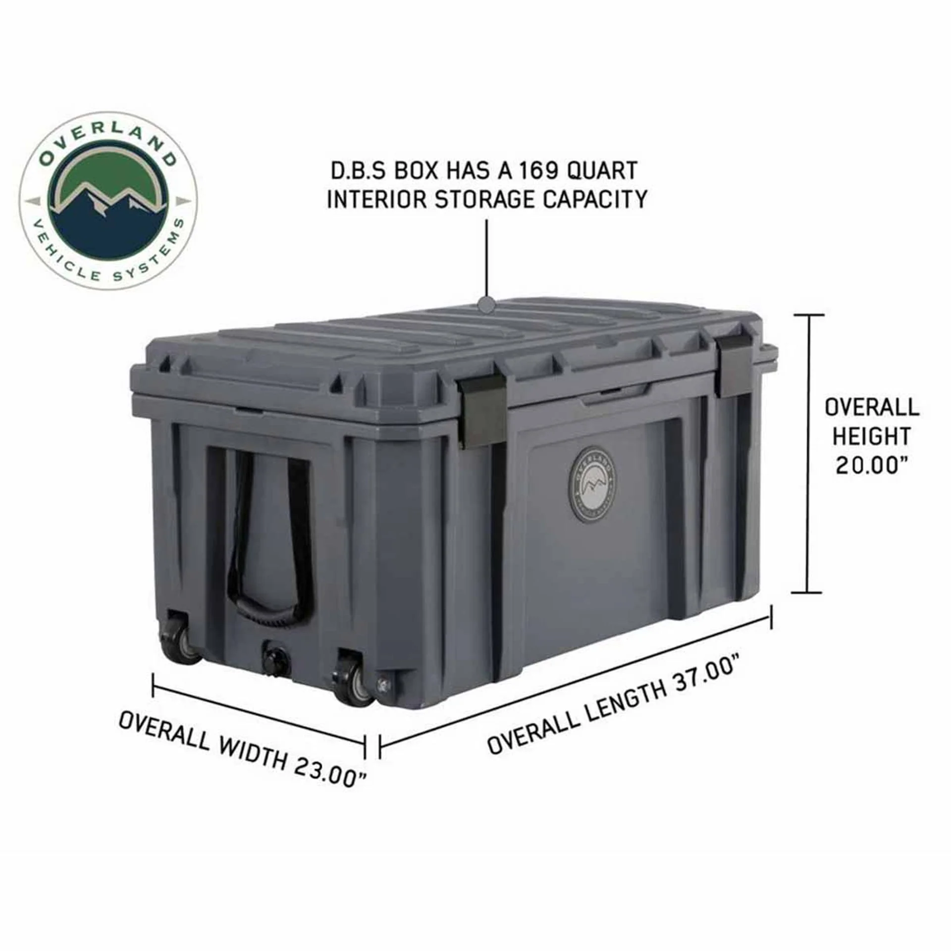 Overland Vehicle Systems Dark Grey Dry Box W/Drain and Bottle Opener - Image 47