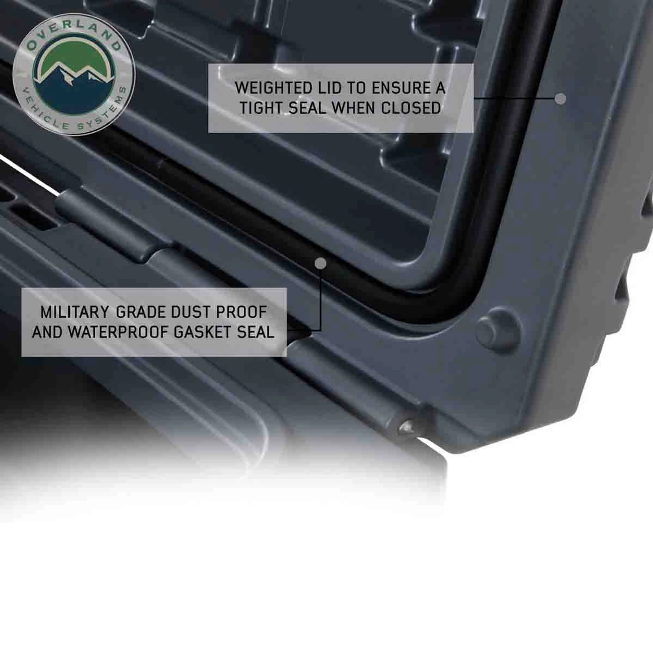 Overland Vehicle Systems Dark Grey Dry Box W/Drain and Bottle Opener - Image 5