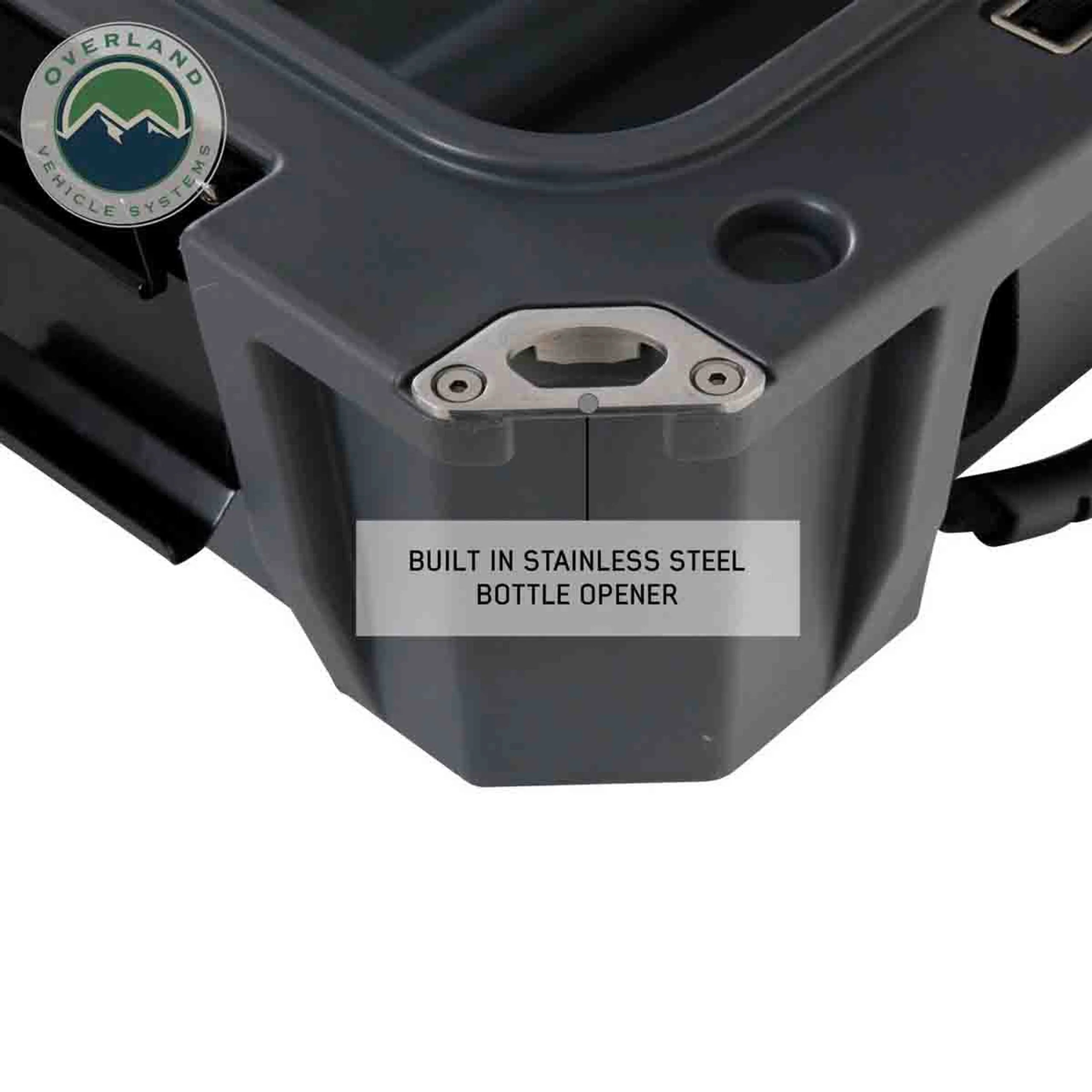 Overland Vehicle Systems Dark Grey Dry Box W/Drain and Bottle Opener - Image 8