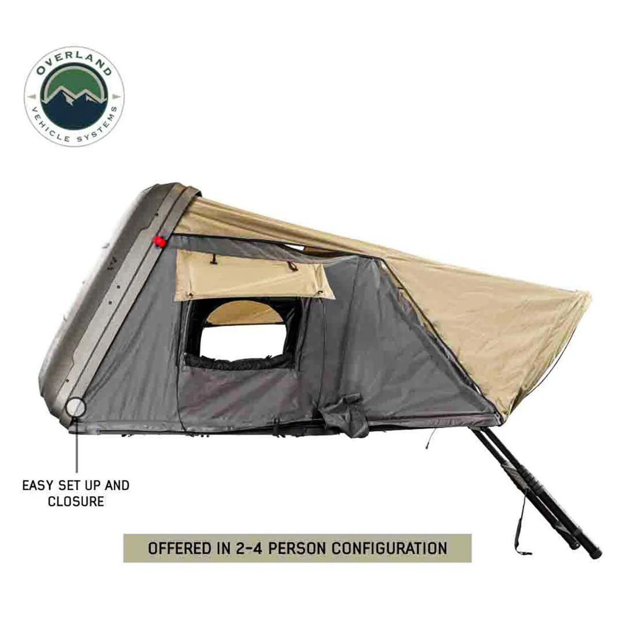 Overland Vehicle Systems HD Bundu Cantilever Hard Shell Roof Top Tent - Image 8