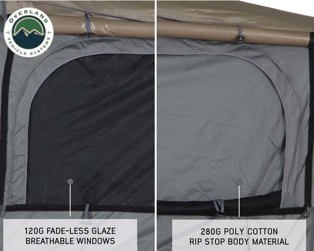 Overland Vehicle Systems HD Bushveld II Cantilever Hard Shell Roof Top Tent - Image 7