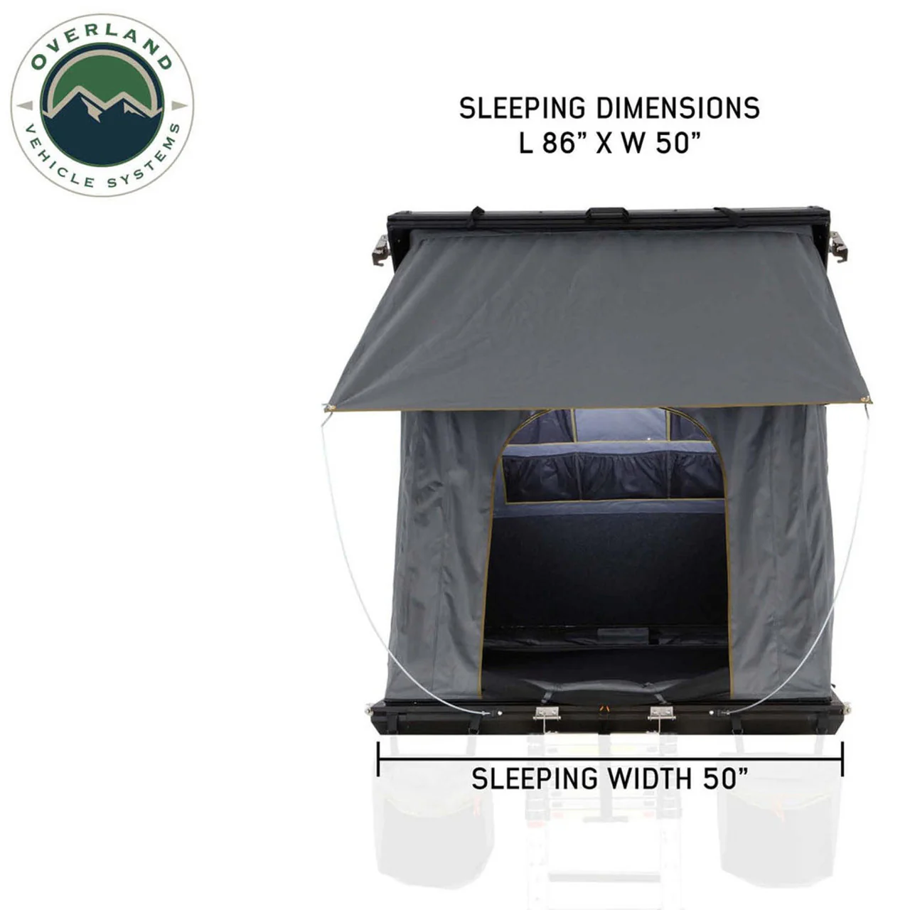 Overland Vehicle Systems HD Mamba Clam Hard Shell Roof Top Tent - Image 17