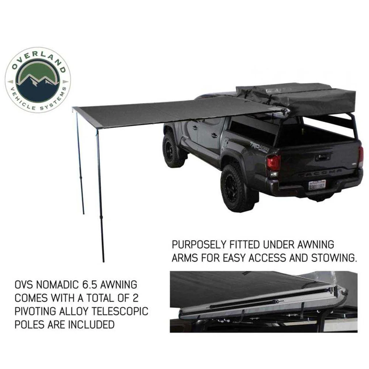 Overland Vehicle Systems HD Nomadic 2.0 Awning 6.5' - Image 6