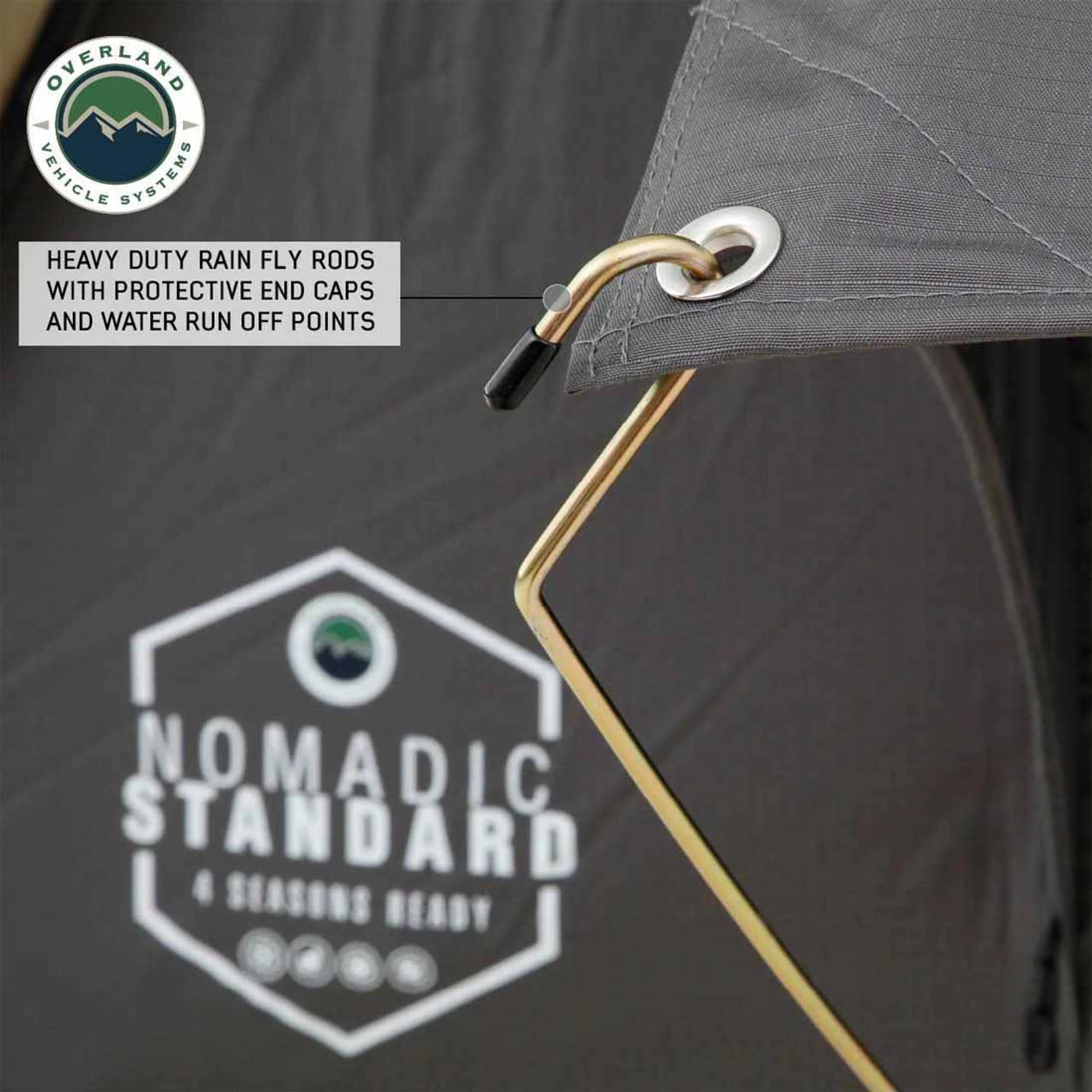 Overland Vehicle Systems HD Nomadic 2 Standard Soft Shell Roof Top Tent - Image 10