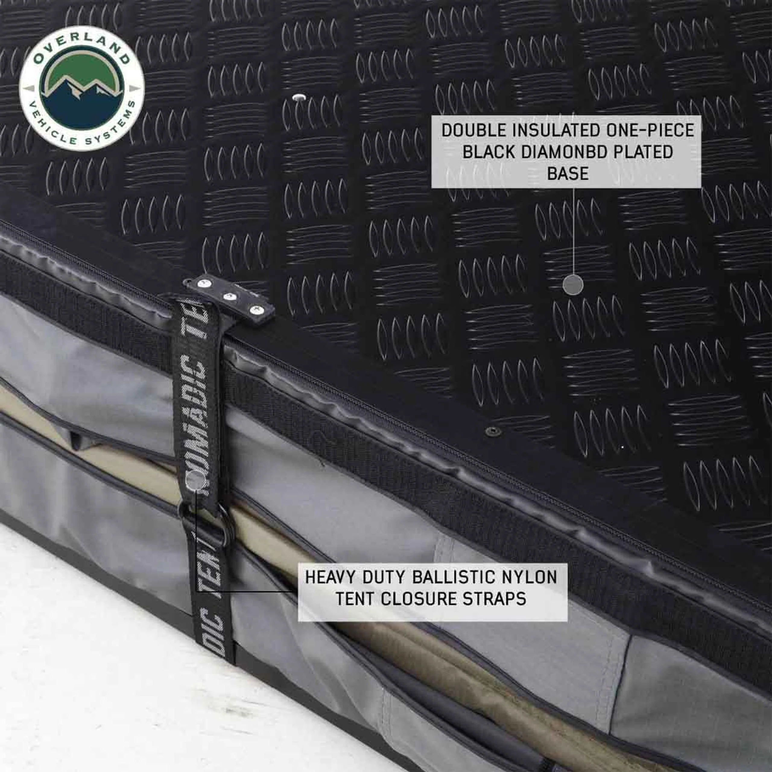 Overland Vehicle Systems HD Nomadic 2 Standard Soft Shell Roof Top Tent - Image 14