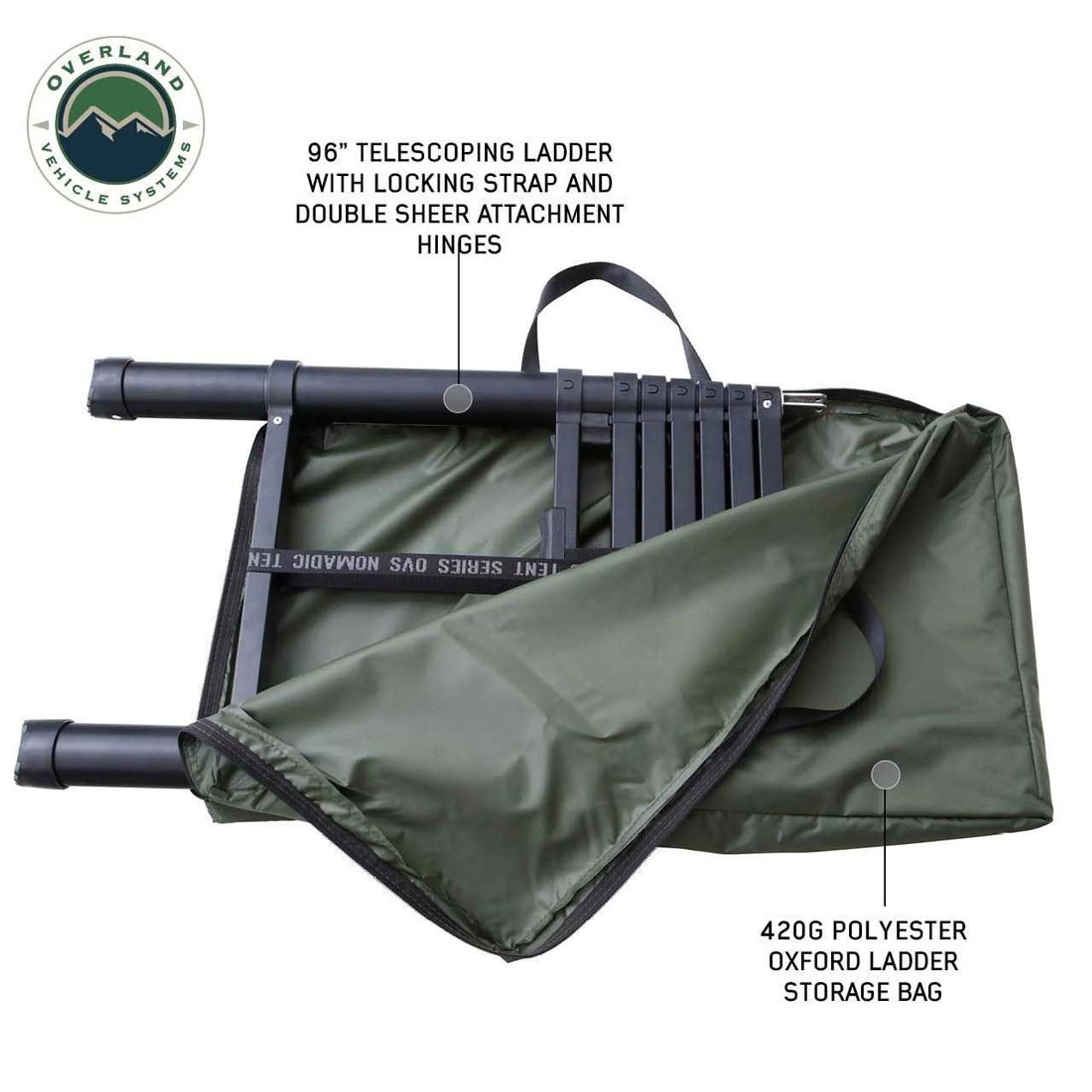 Overland Vehicle Systems HD Nomadic 2 Standard Soft Shell Roof Top Tent - Image 17