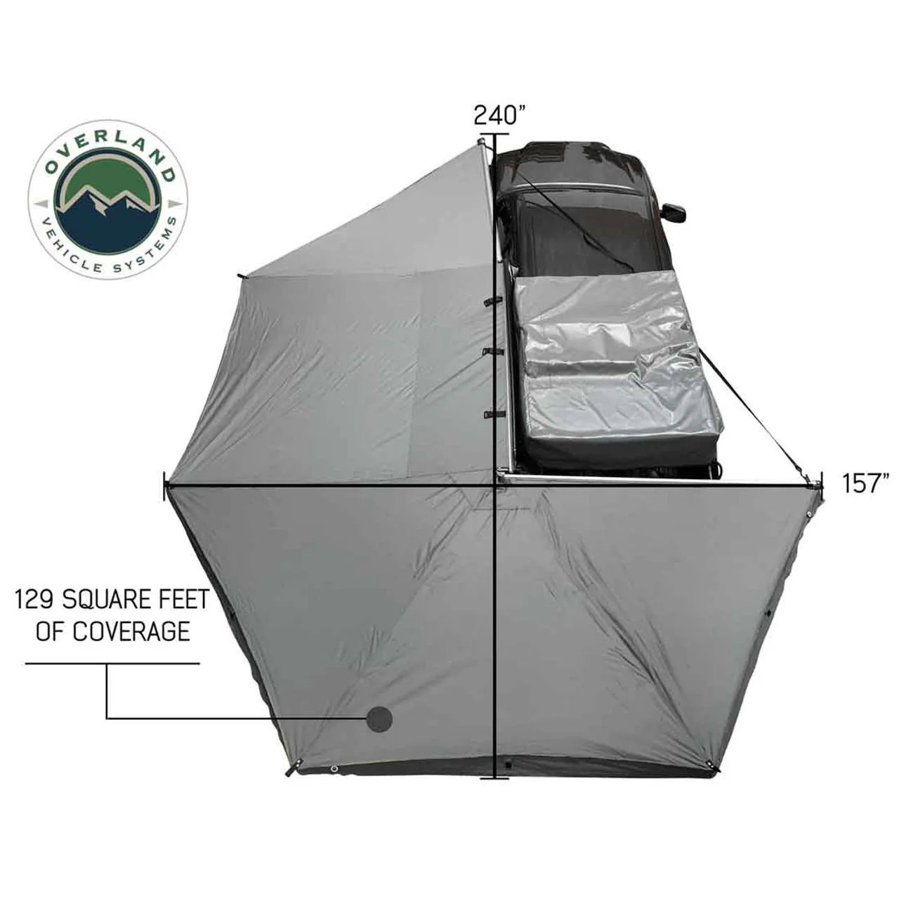 Overland Vehicle Systems HD Nomadic 270 Awning & Wall 1,2,3 & Brackets - Image 5