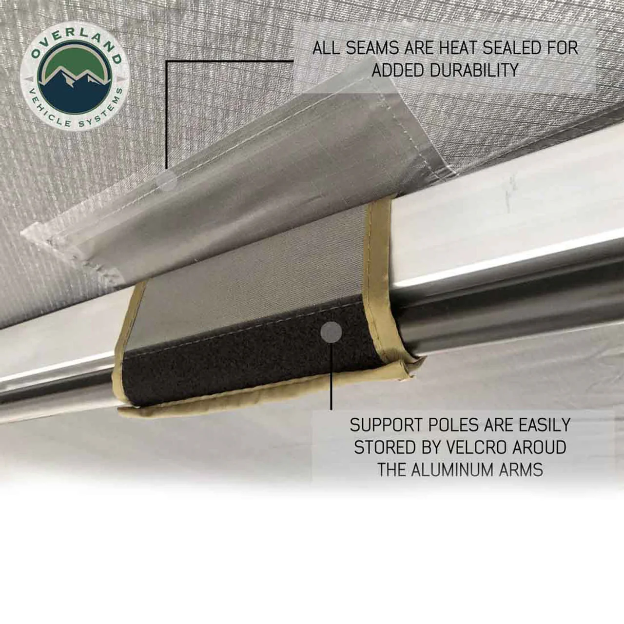 Overland Vehicle Systems HD Nomadic 270 Awning & Wall 1,2,3 & Brackets - Image 8