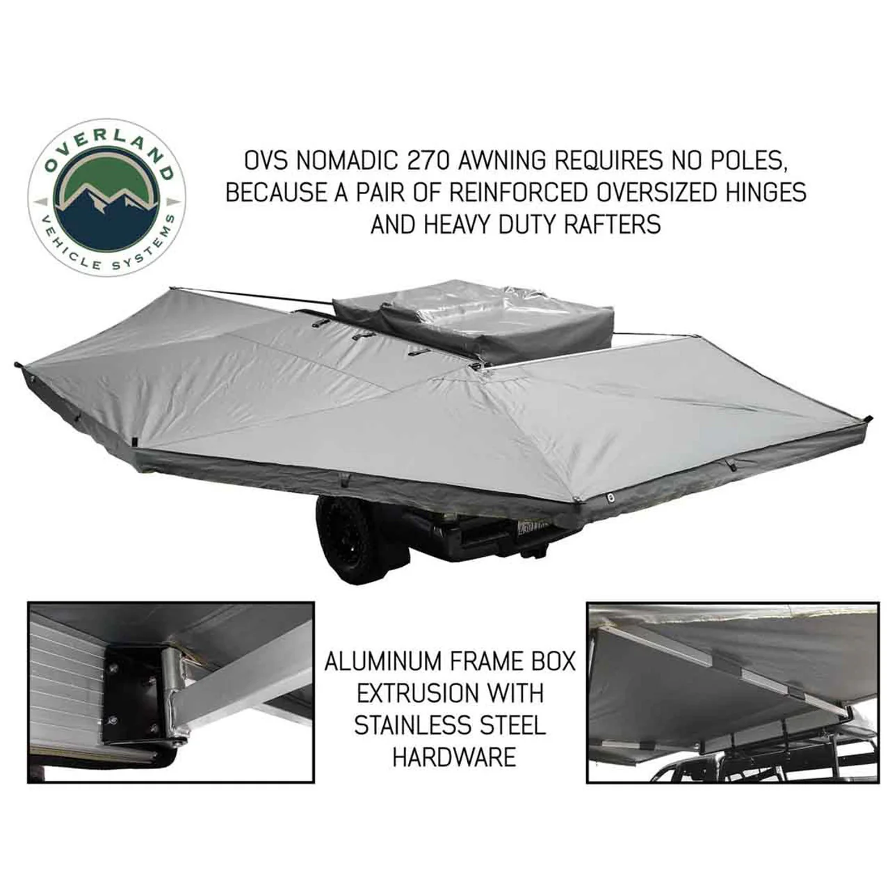 Overland Vehicle Systems HD Nomadic 270 Degree Awning - Image 2