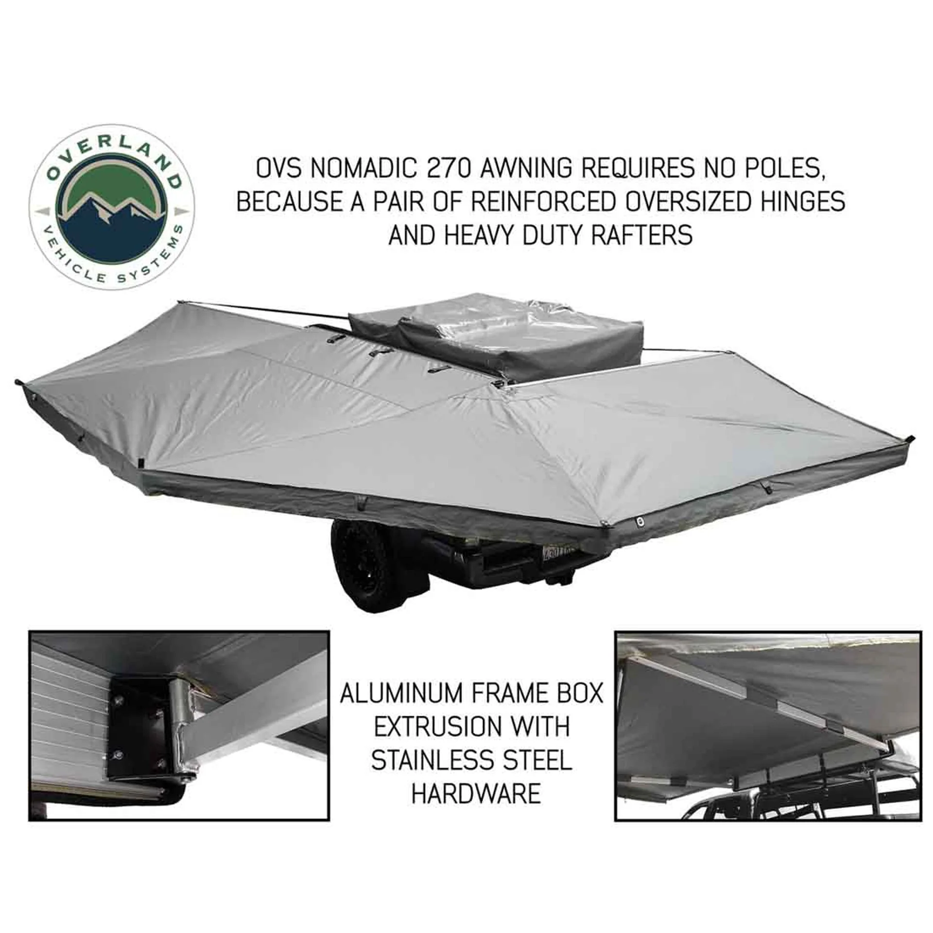 Overland Vehicle Systems HD Nomadic 270 Degree Awning & Wall 1, 2, & 3 - Image 2