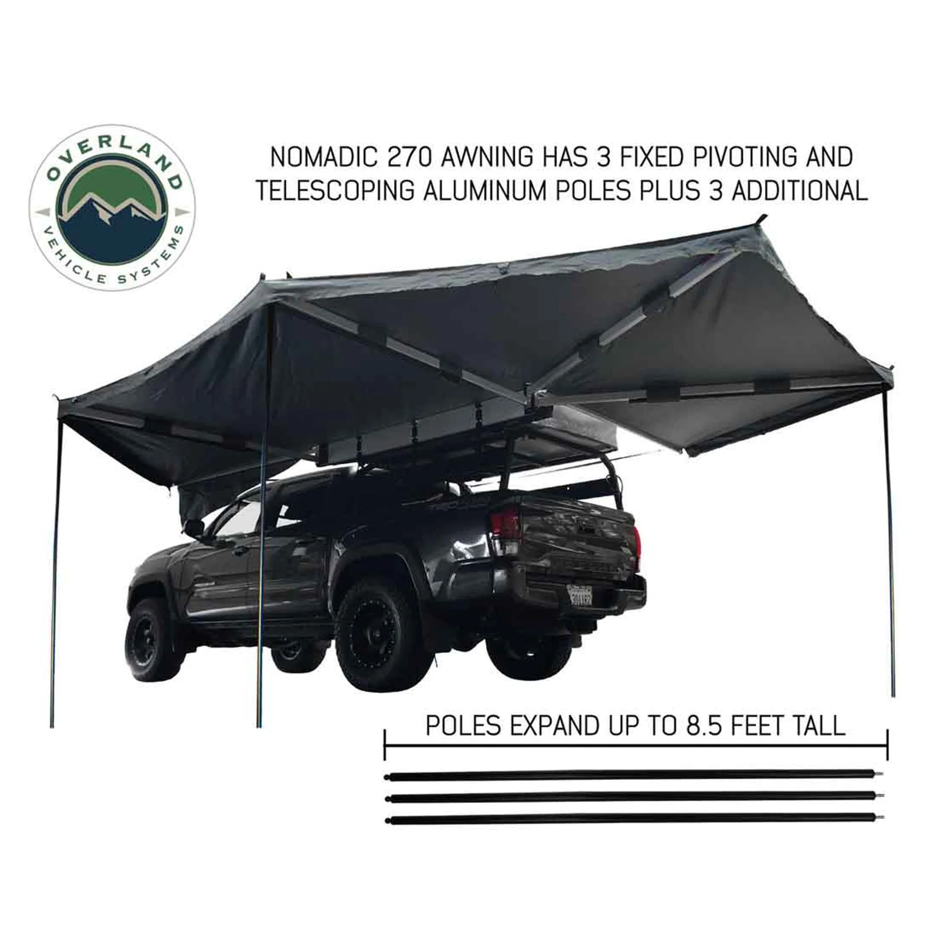 Overland Vehicle Systems HD Nomadic 270 Degree Awning & Wall 1, 2, & 3 - Image 4