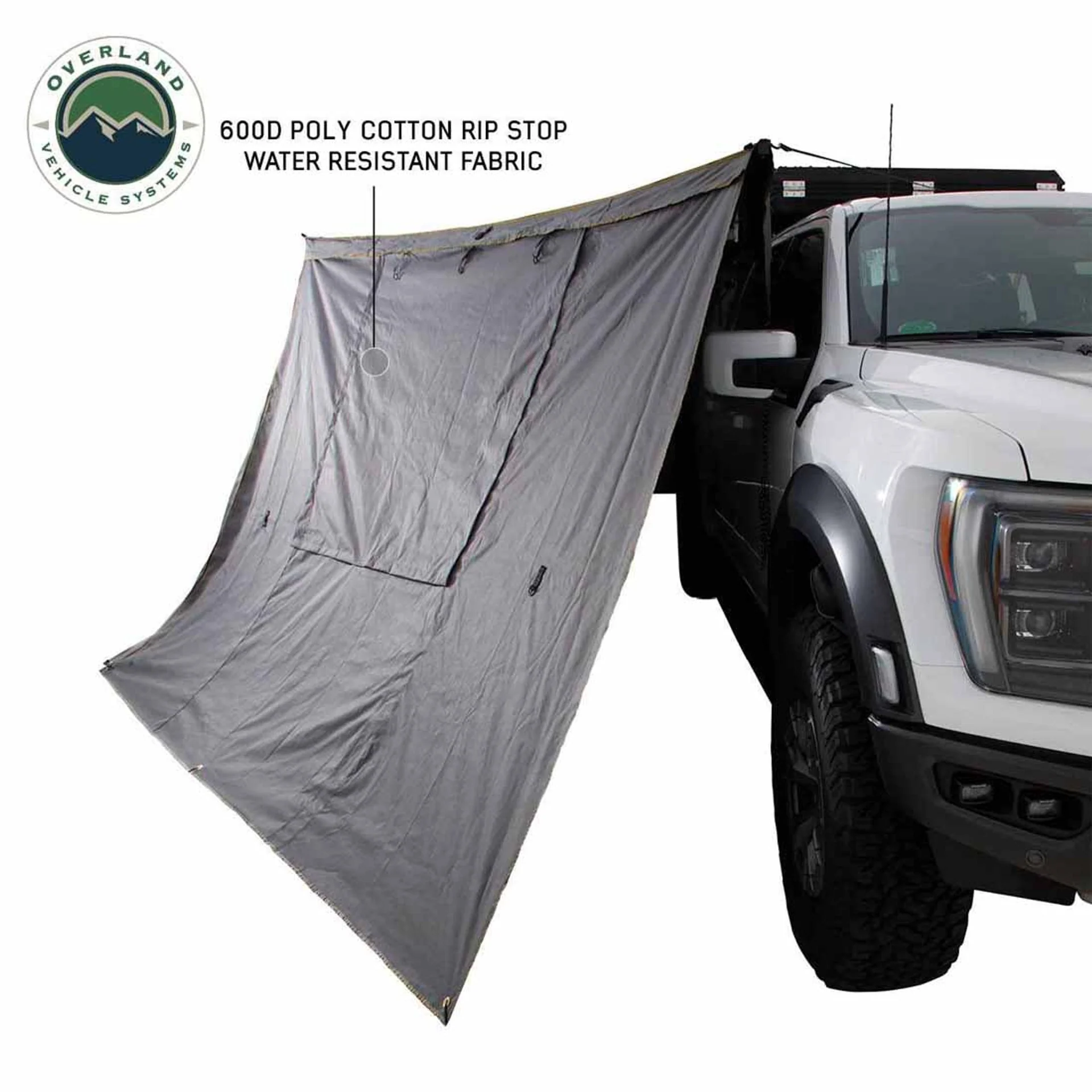 Overland Vehicle Systems HD Nomadic 270 Degree Awning Wall 1 W/Door & Window - Image 2