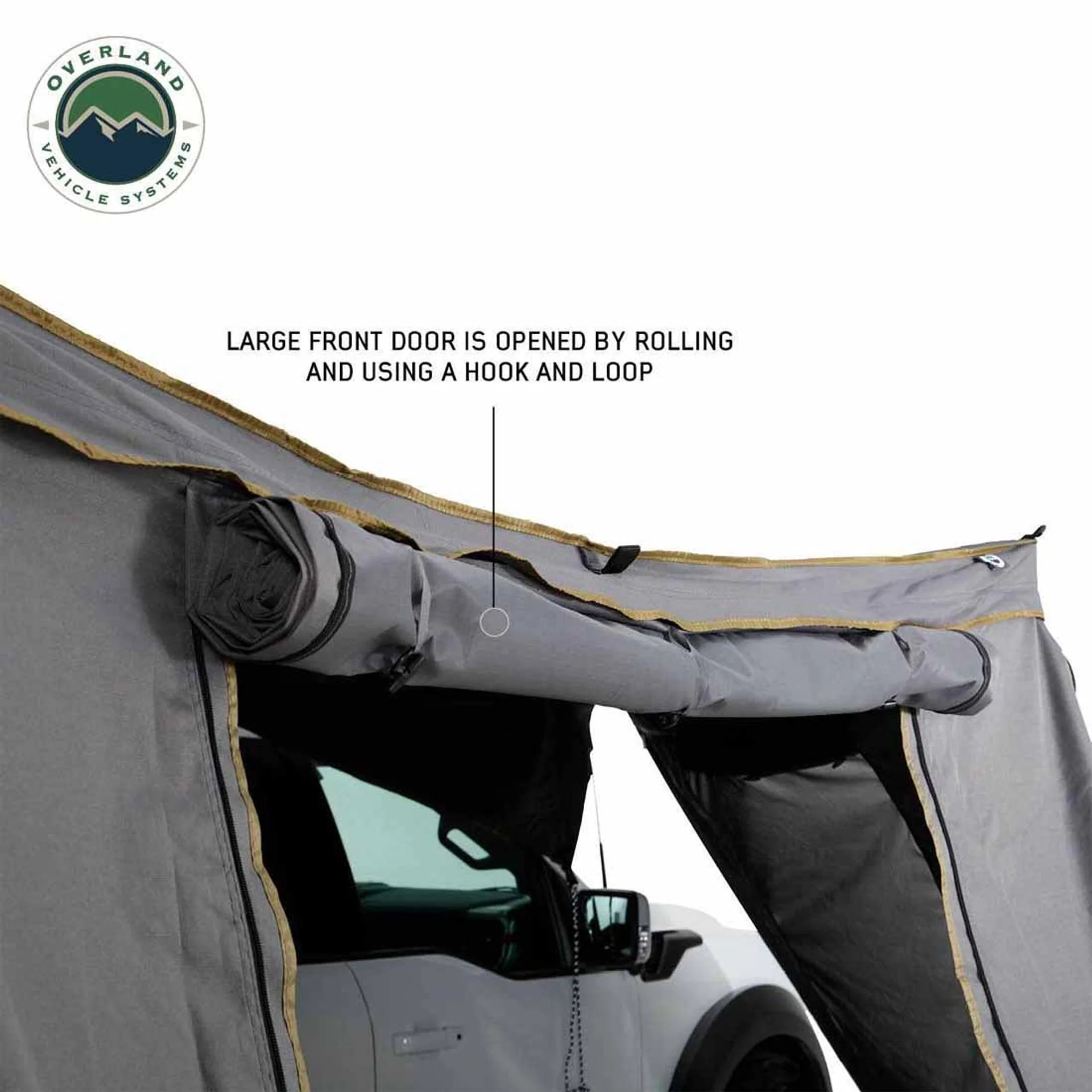 Overland Vehicle Systems HD Nomadic 270 Degree Awning Wall 1 W/Door & Window - Image 3