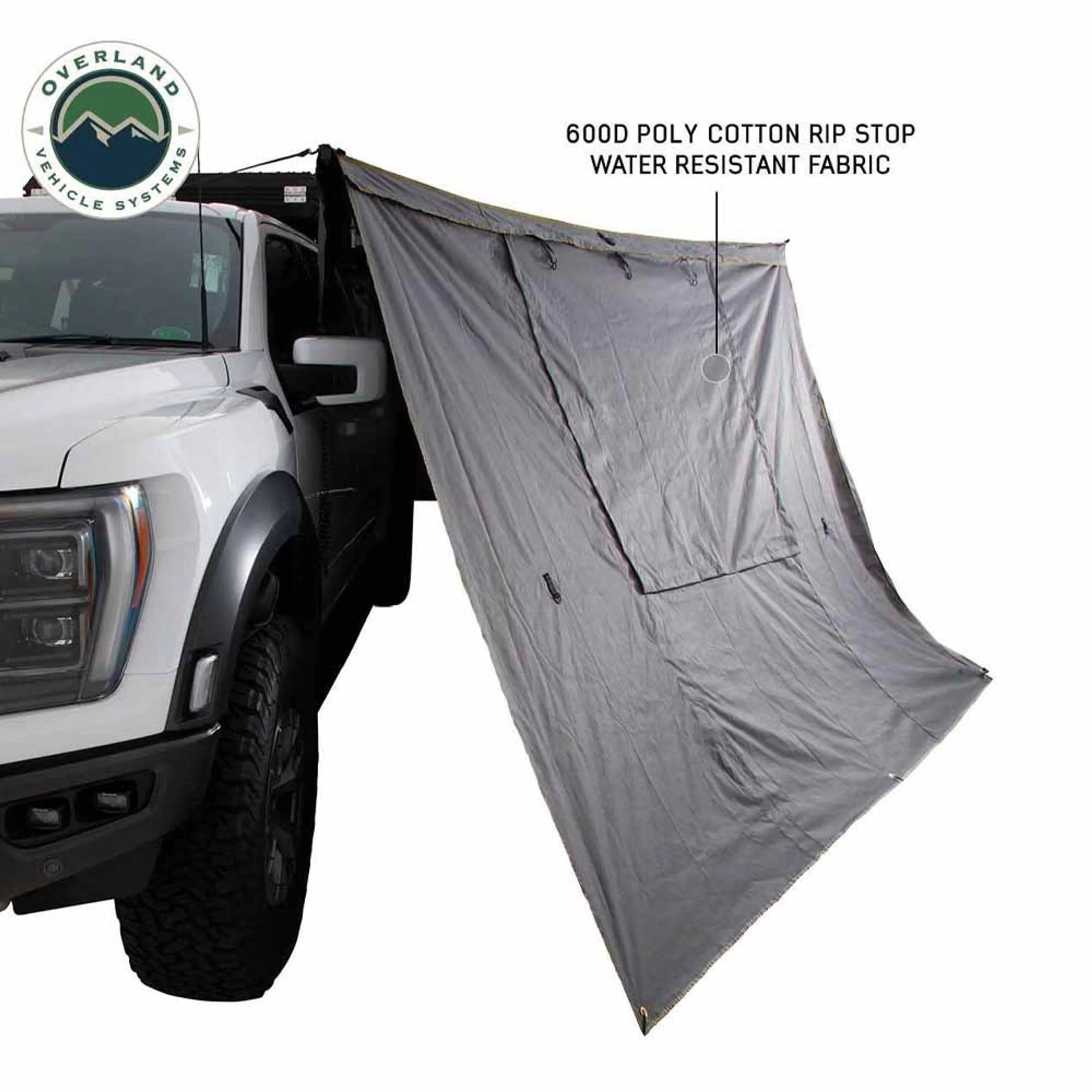 Overland Vehicle Systems HD Nomadic 270 Degree Awning Wall 1 with Door & Window - Image 10