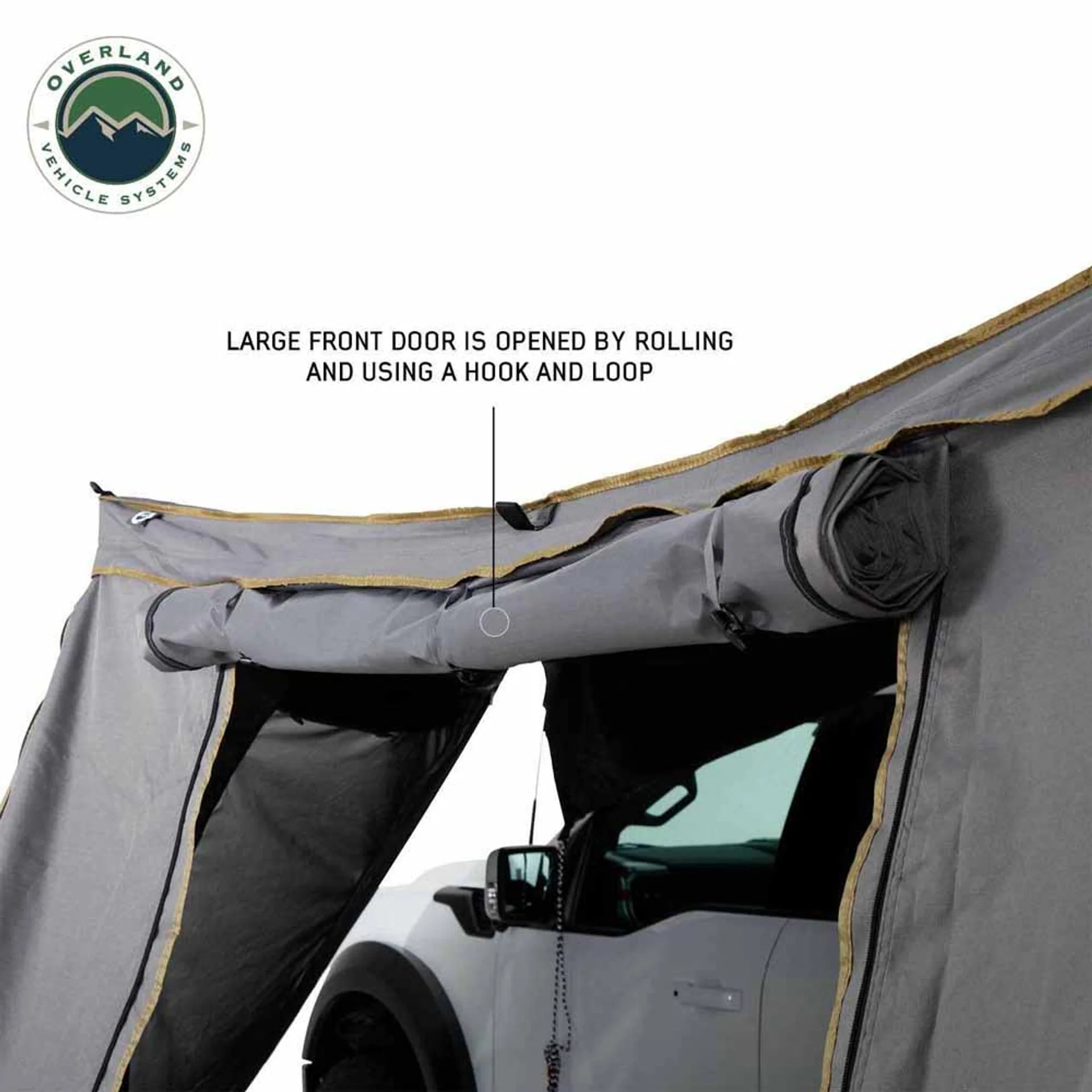 Overland Vehicle Systems HD Nomadic 270 Degree Awning Wall 1 with Door & Window - Image 4