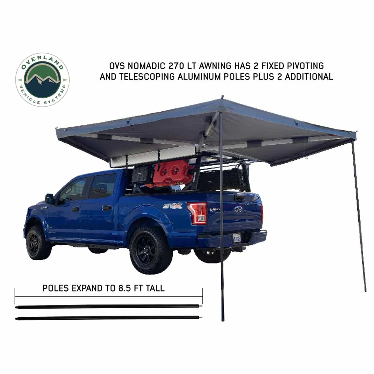 Overland Vehicle Systems HD Nomadic 270 LT Awning - Image 4