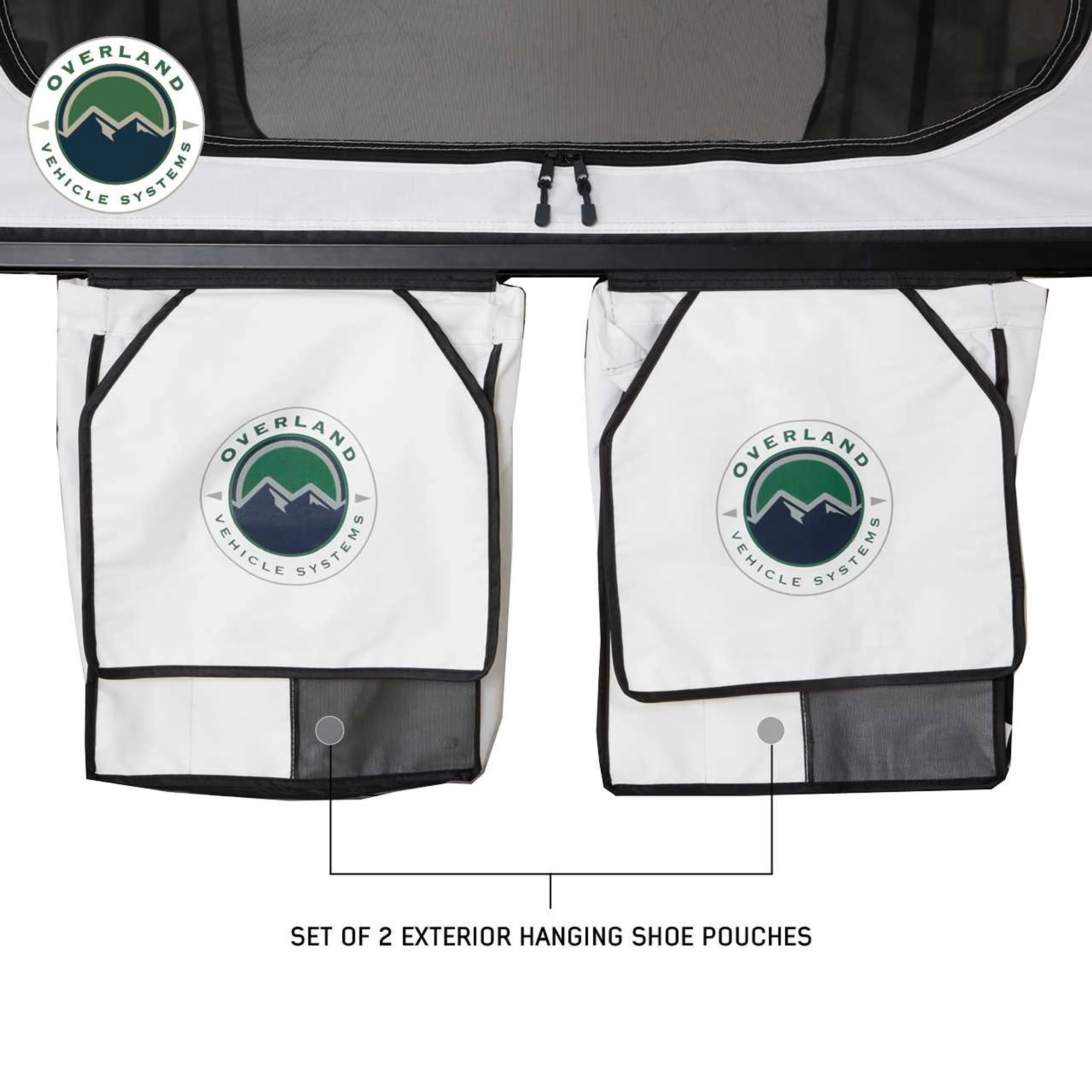 Overland Vehicle Systems HD Nomadic 3 Arctic White Extended Soft Shell Roof Top Tent - Image 10