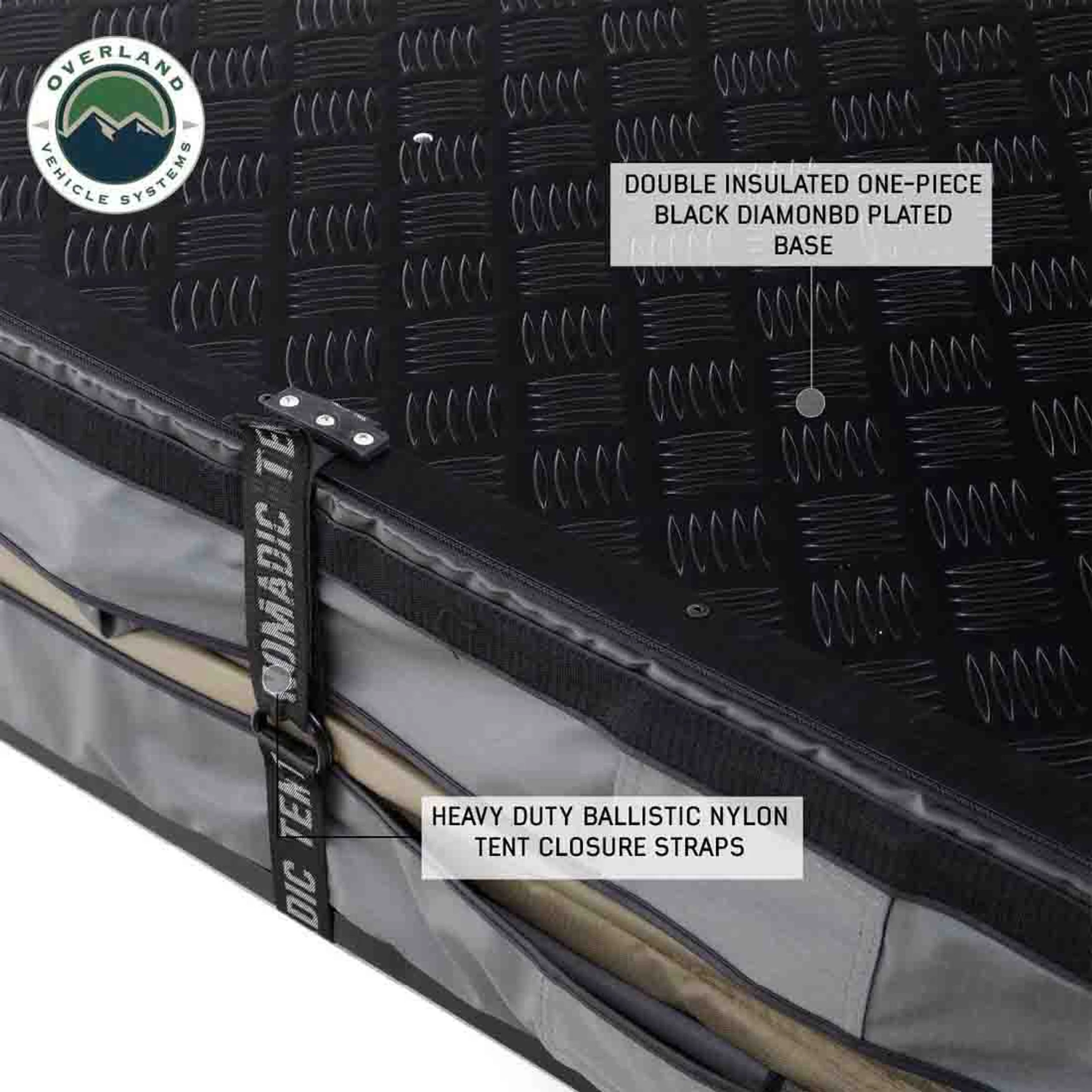 Overland Vehicle Systems HD Nomadic 3 Extended Soft Shell Roof Top Tent - Image 15