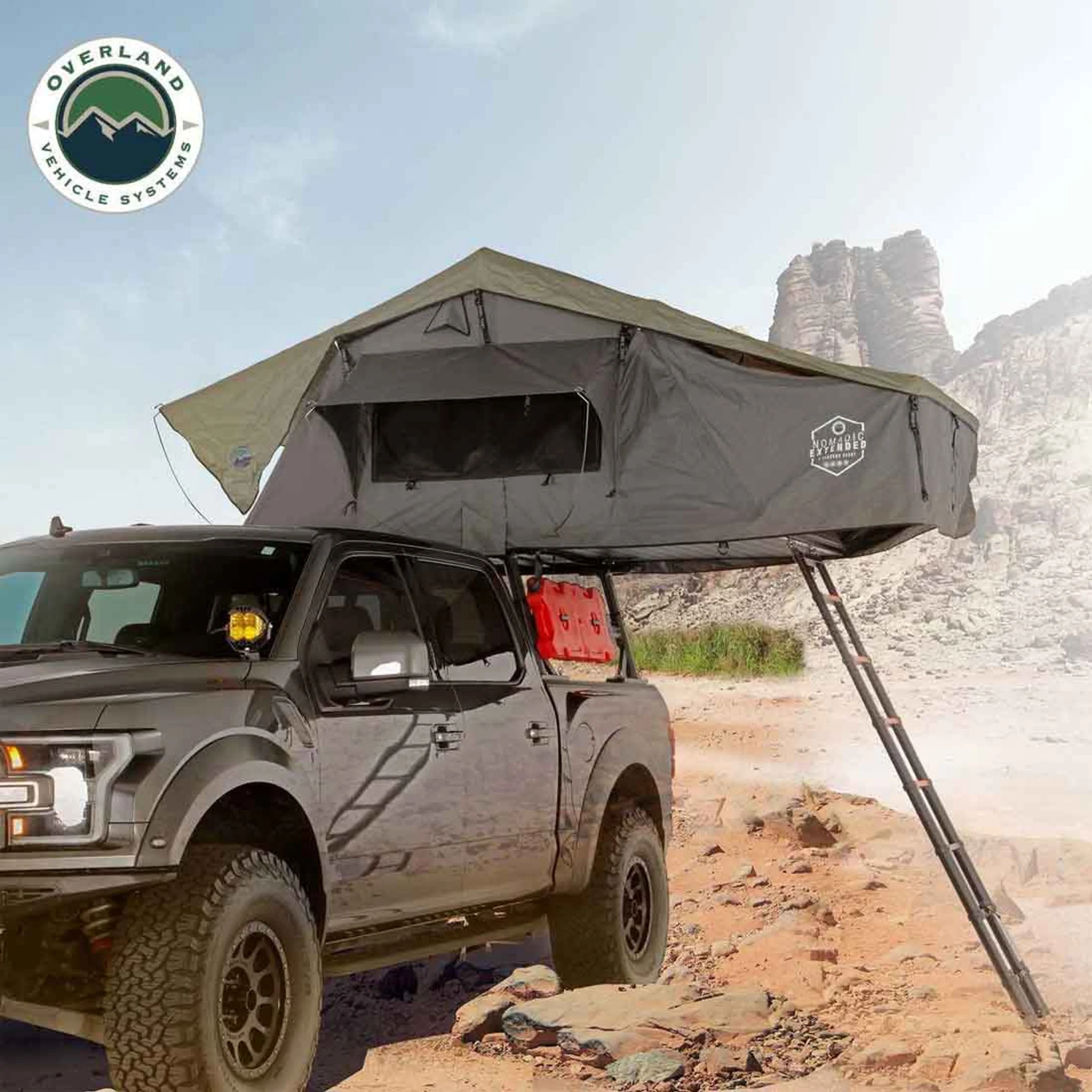Overland Vehicle Systems HD Nomadic 3 Extended Soft Shell Roof Top Tent - Image 17