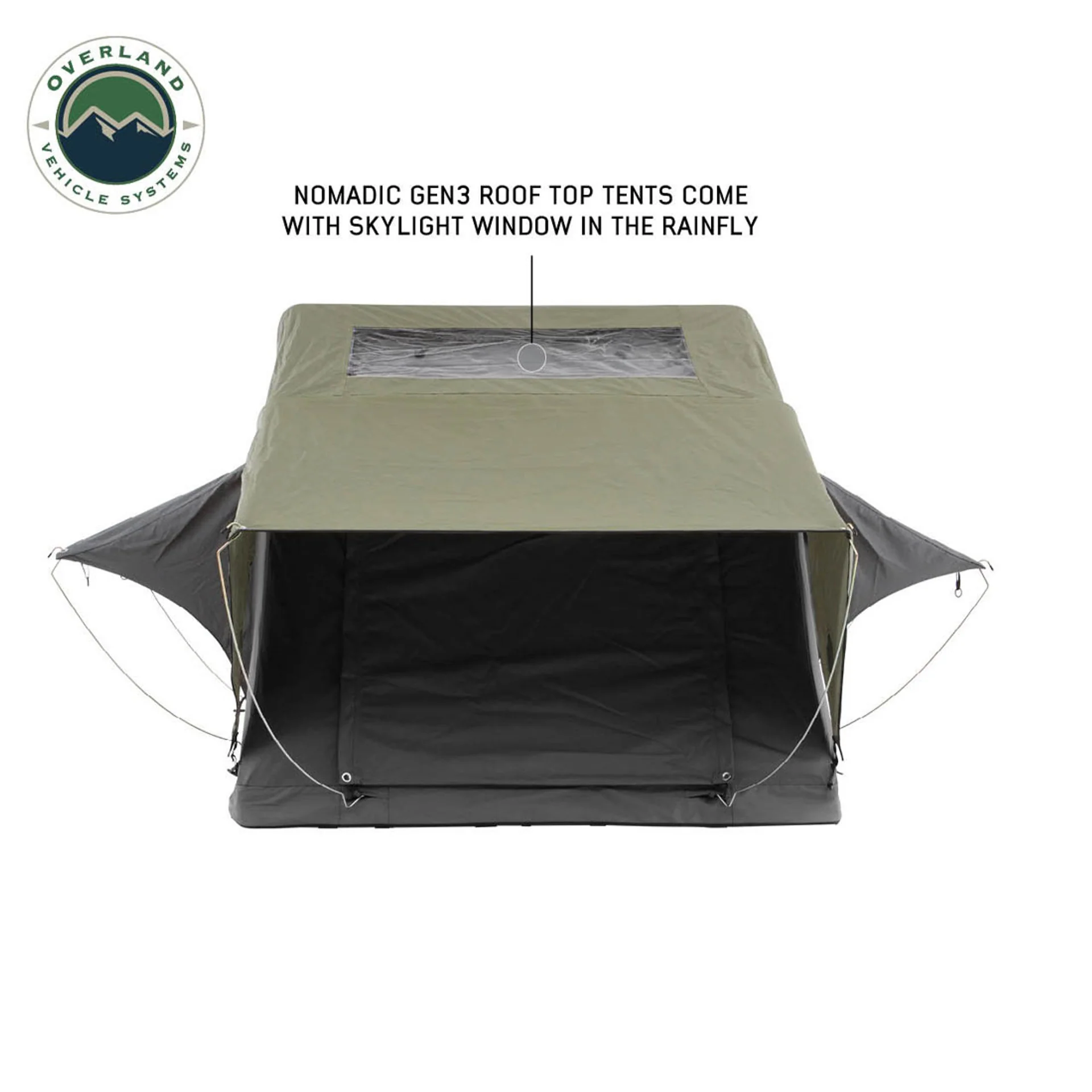 Overland Vehicle Systems HD Nomadic 3 Extended Soft Shell Roof Top Tent - Image 2