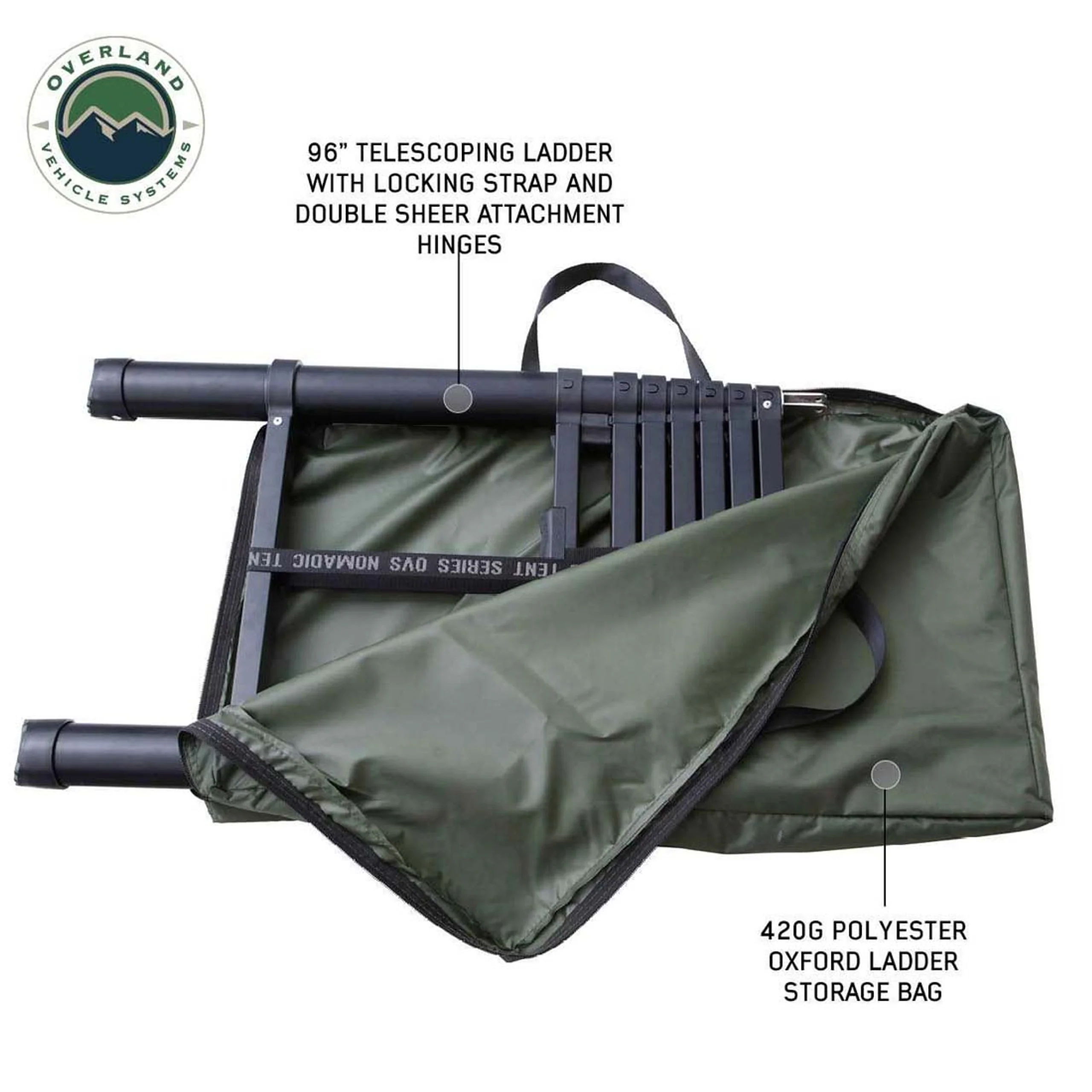 Overland Vehicle Systems HD Nomadic 3 Extended Soft Shell Roof Top Tent - Image 7