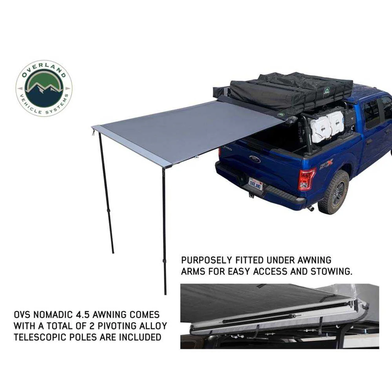 Overland Vehicle Systems HD Nomadic 4.5' Awning - Image 2