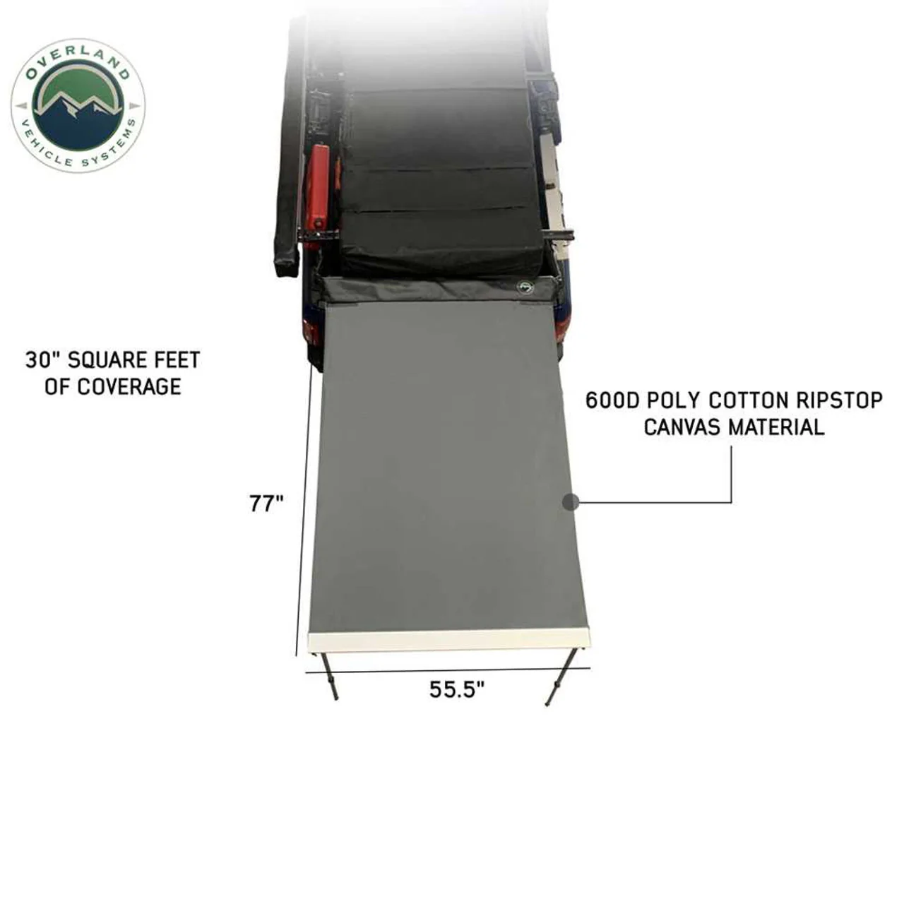Overland Vehicle Systems HD Nomadic 4.5' Awning - Image 4