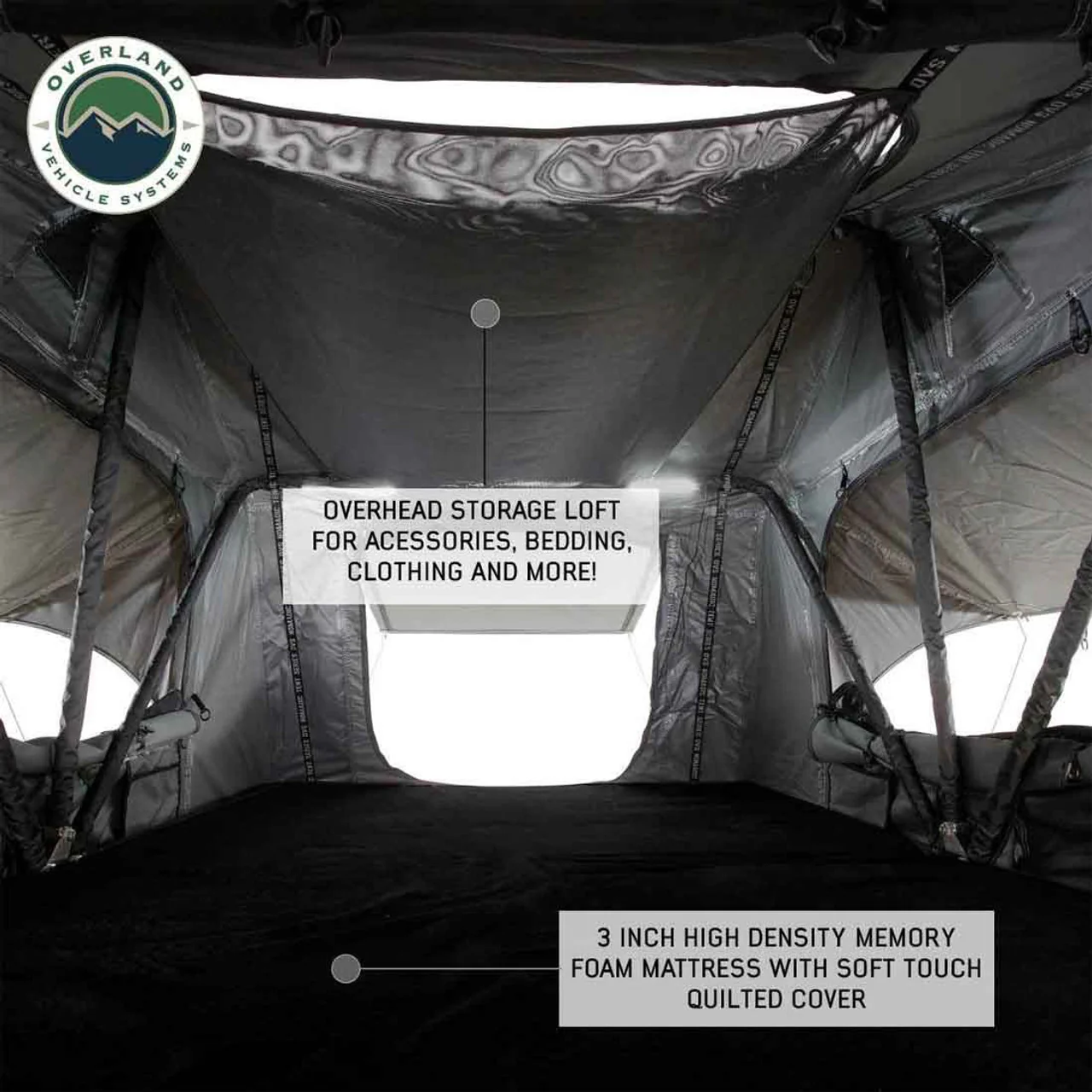 Overland Vehicle Systems HD Nomadic 4 Extended Soft Shell Roof Top Tent - Image 15