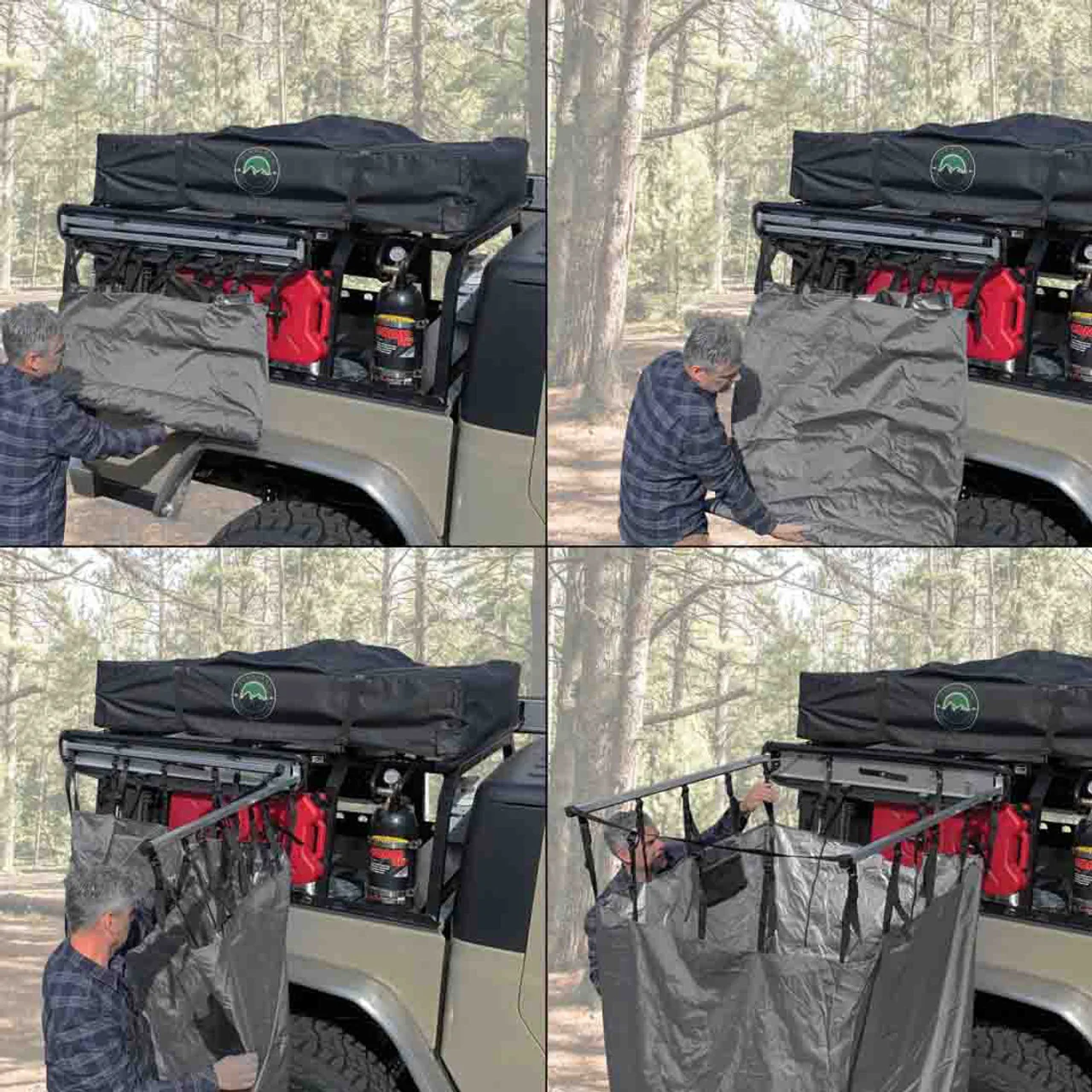 Overland Vehicle Systems HD Nomadic Car-Side Shower Room - Image 11