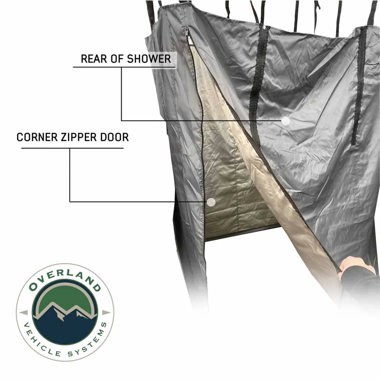 Overland Vehicle Systems HD Nomadic Car-Side Shower Room - Image 8