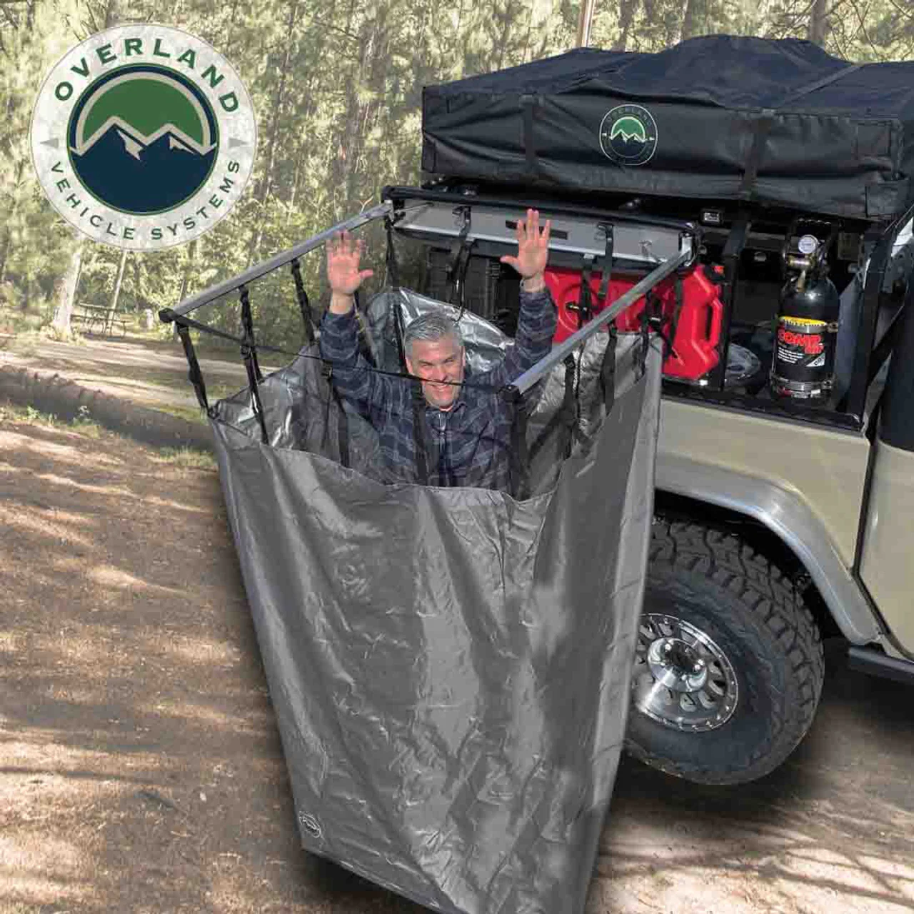 Overland Vehicle Systems HD Nomadic Car-Side Shower Room - Image 9