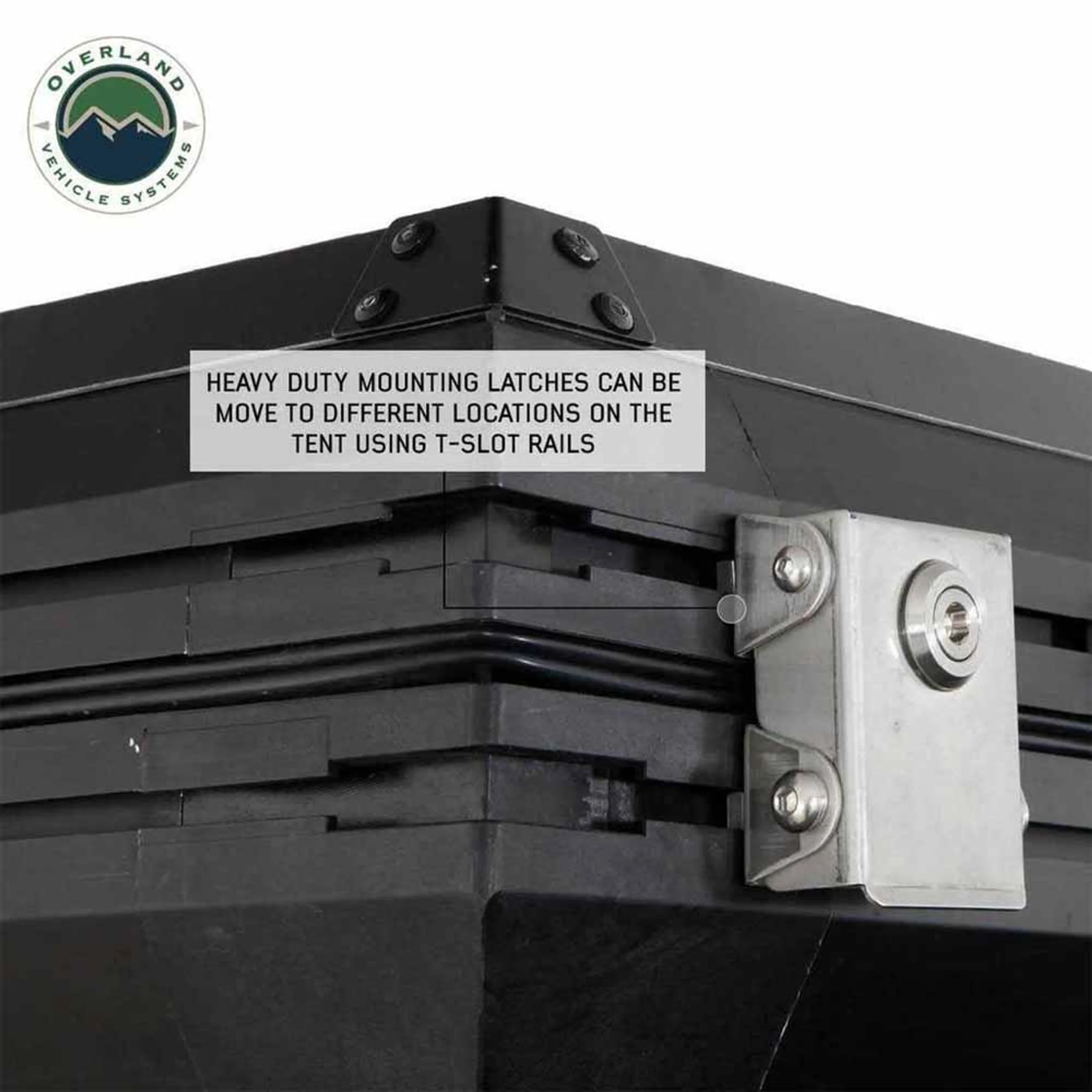 Overland Vehicle Systems HD Sidewinder Side Load Aluminum Hard Shell Roof Top Tent - Image 11