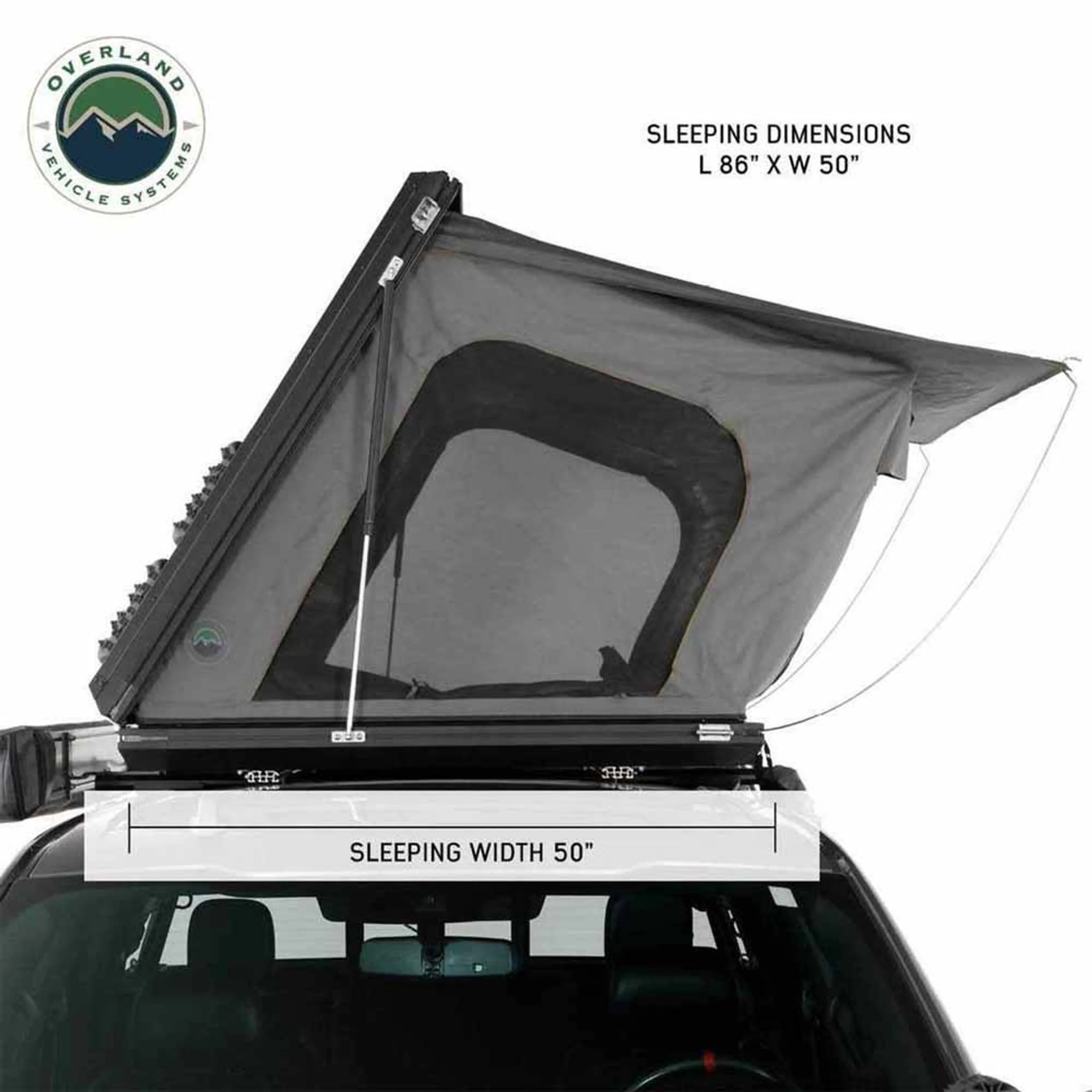 Overland Vehicle Systems HD Sidewinder Side Load Aluminum Hard Shell Roof Top Tent - Image 12
