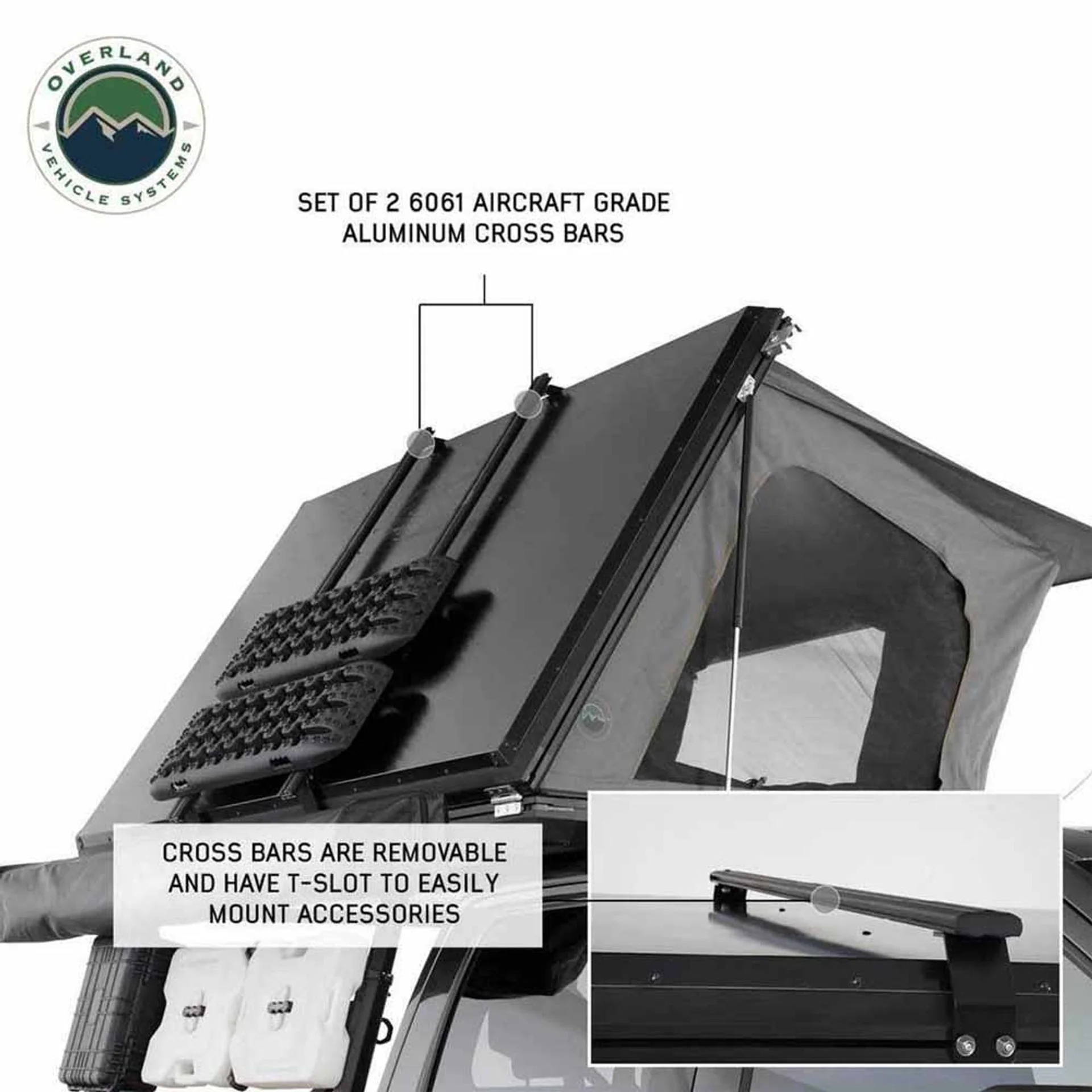 Overland Vehicle Systems HD Sidewinder Side Load Aluminum Hard Shell Roof Top Tent - Image 2