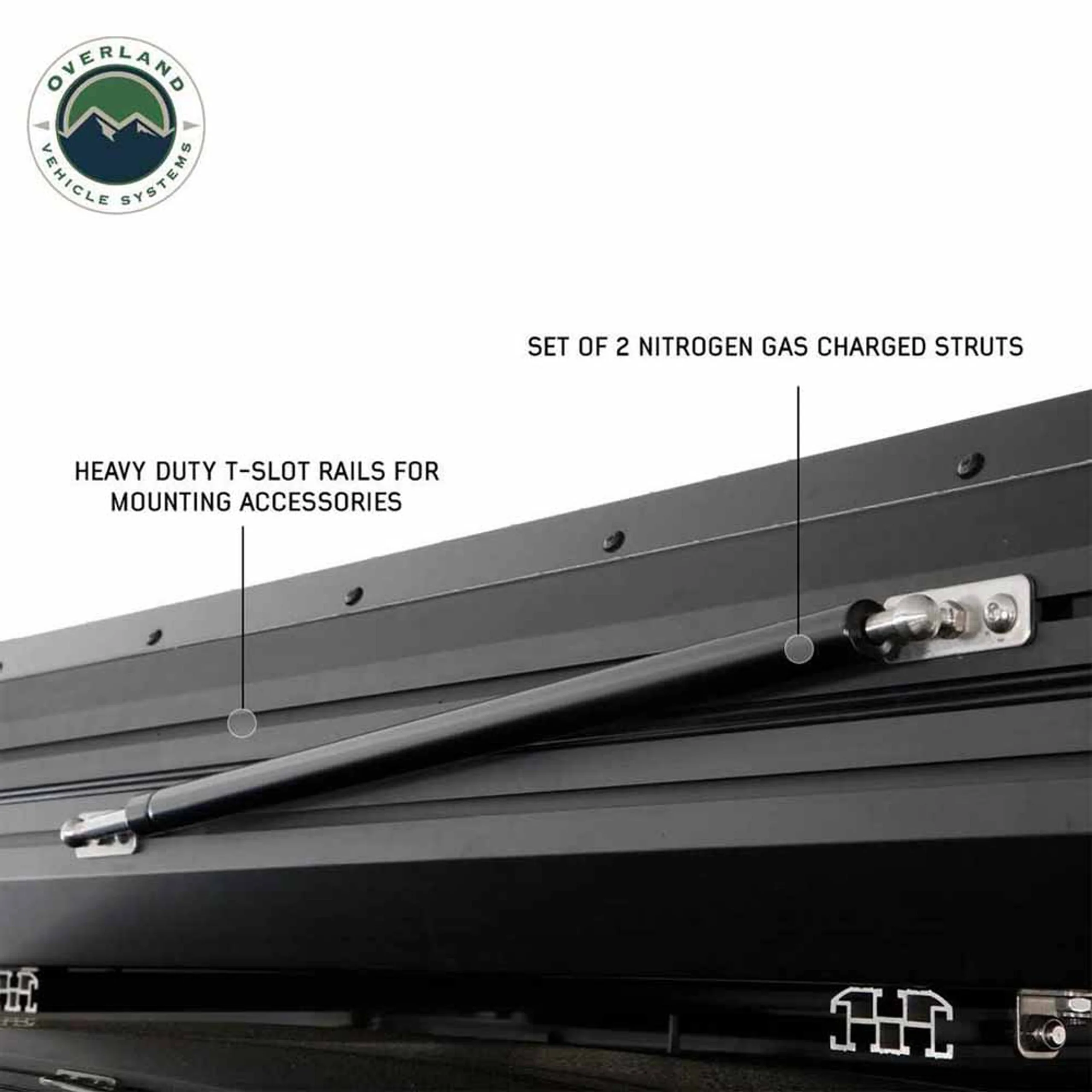 Overland Vehicle Systems HD Sidewinder Side Load Aluminum Hard Shell Roof Top Tent - Image 6