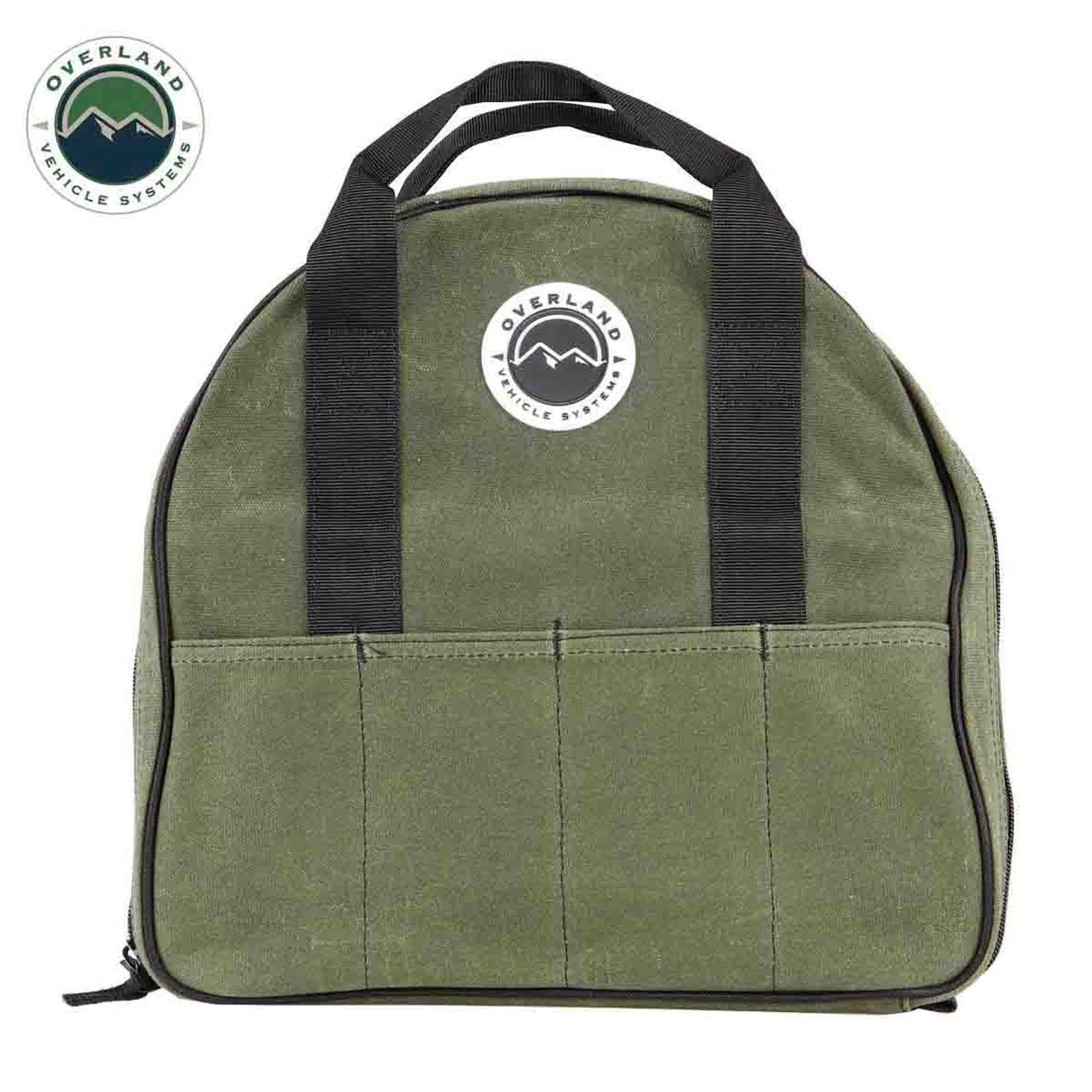 Overland Vehicle Systems Jumper Cable Storage Bag #16 Waxed Canvas - Image 2