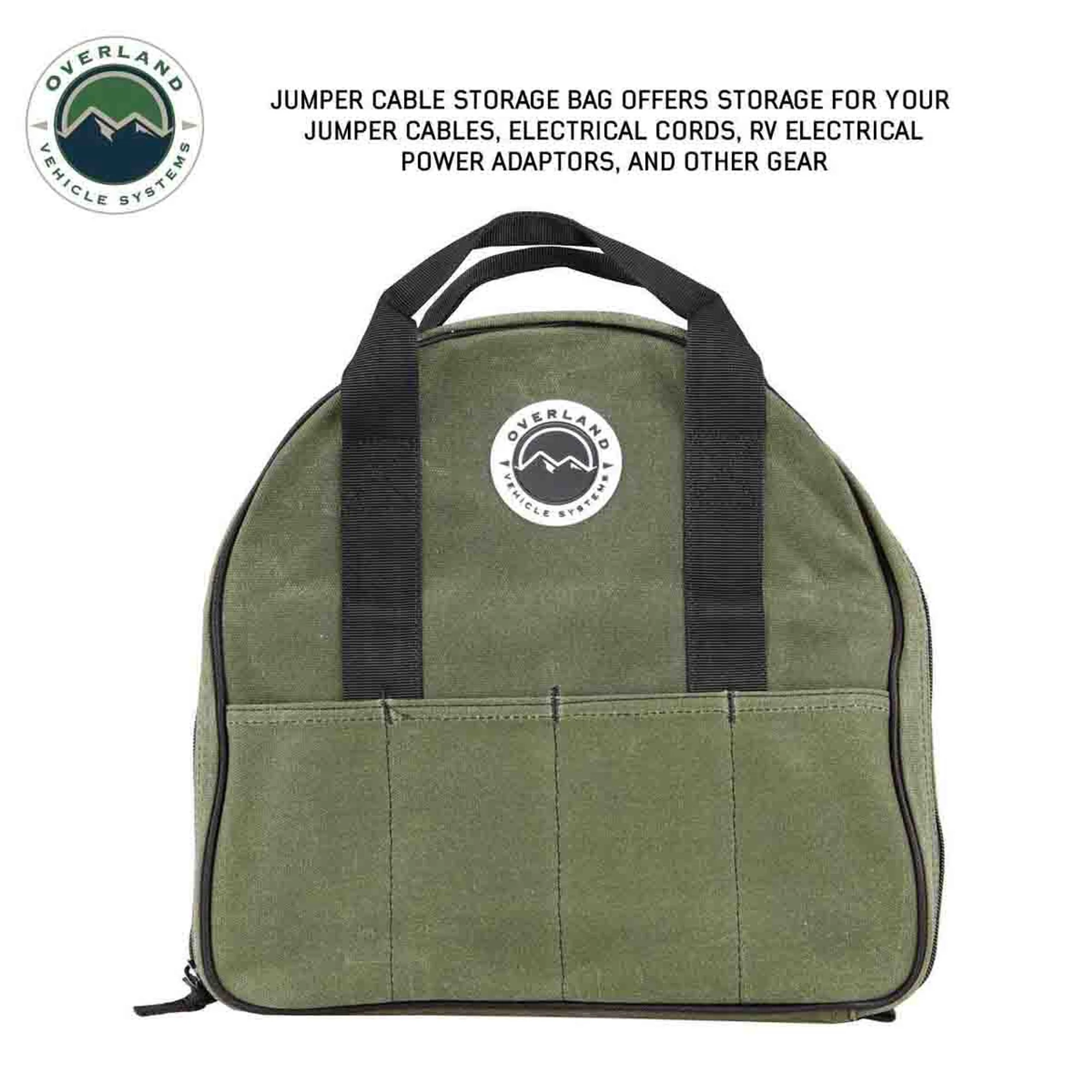 Overland Vehicle Systems Jumper Cable Storage Bag #16 Waxed Canvas - Image 7