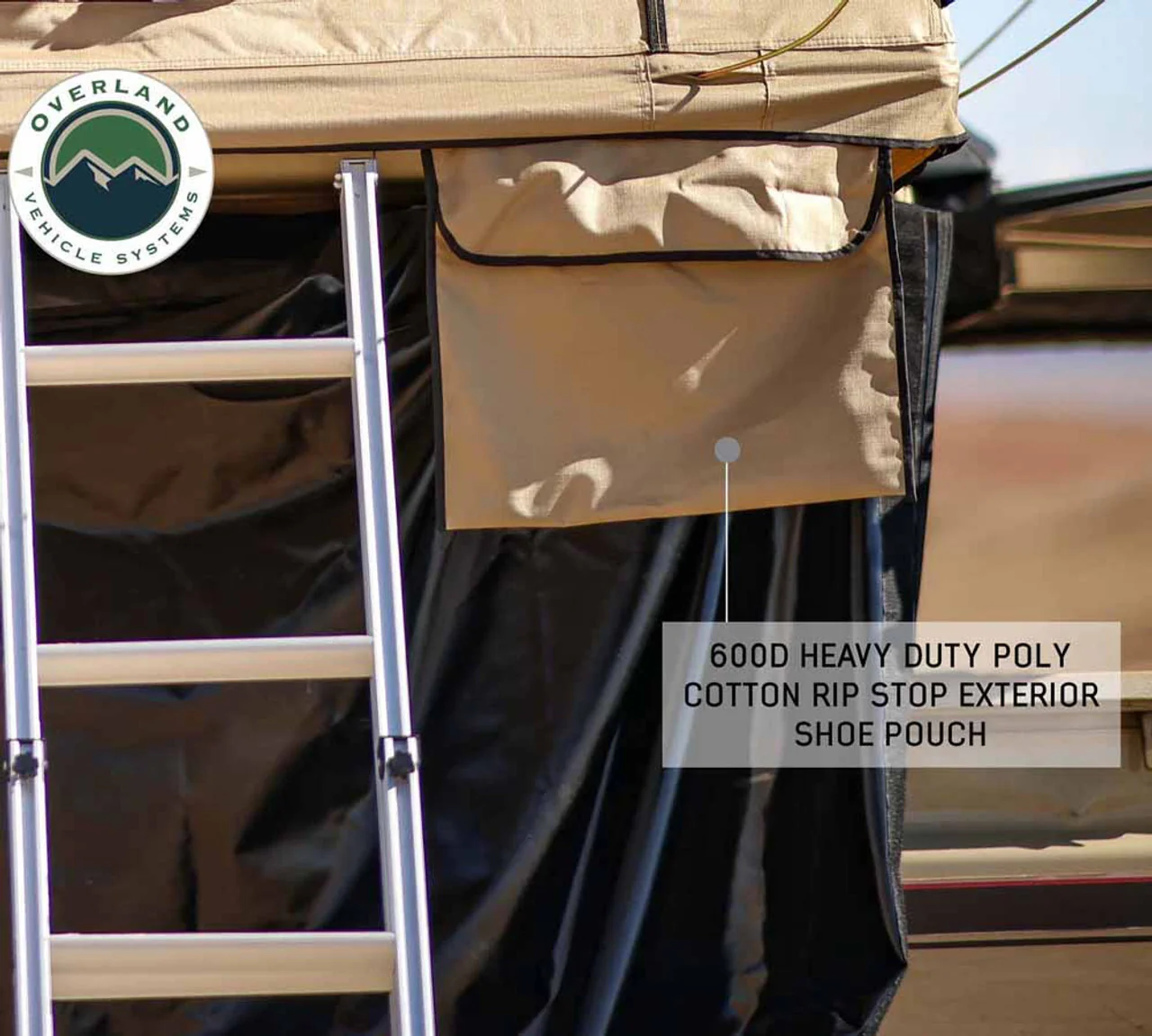 Overland Vehicle Systems LD TMBK 3 Soft Shell Roof Top Tent - Image 10