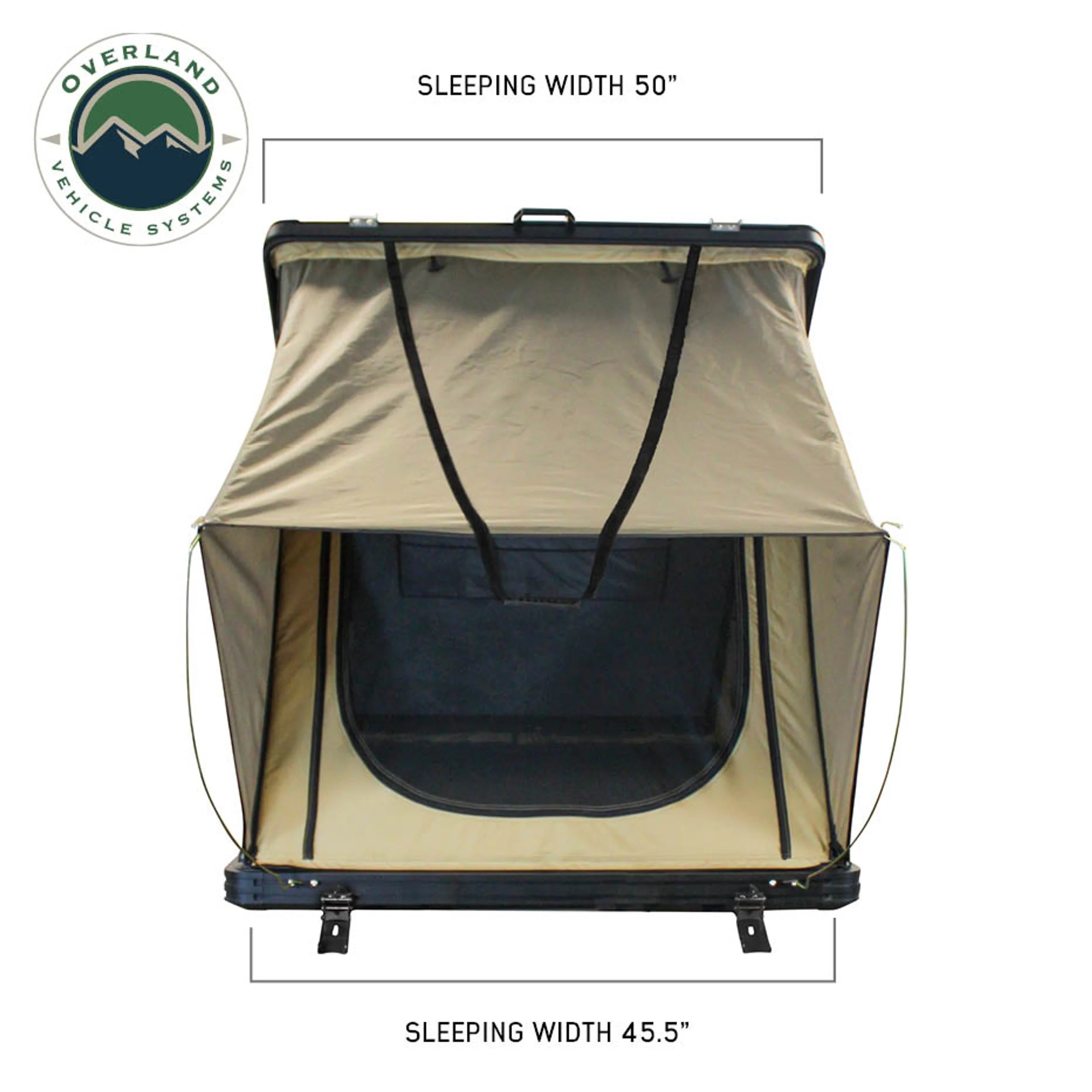 Overland Vehicle Systems LD TMON Clamshell Aluminum Hard Shell Roof Top Tent - Image 11