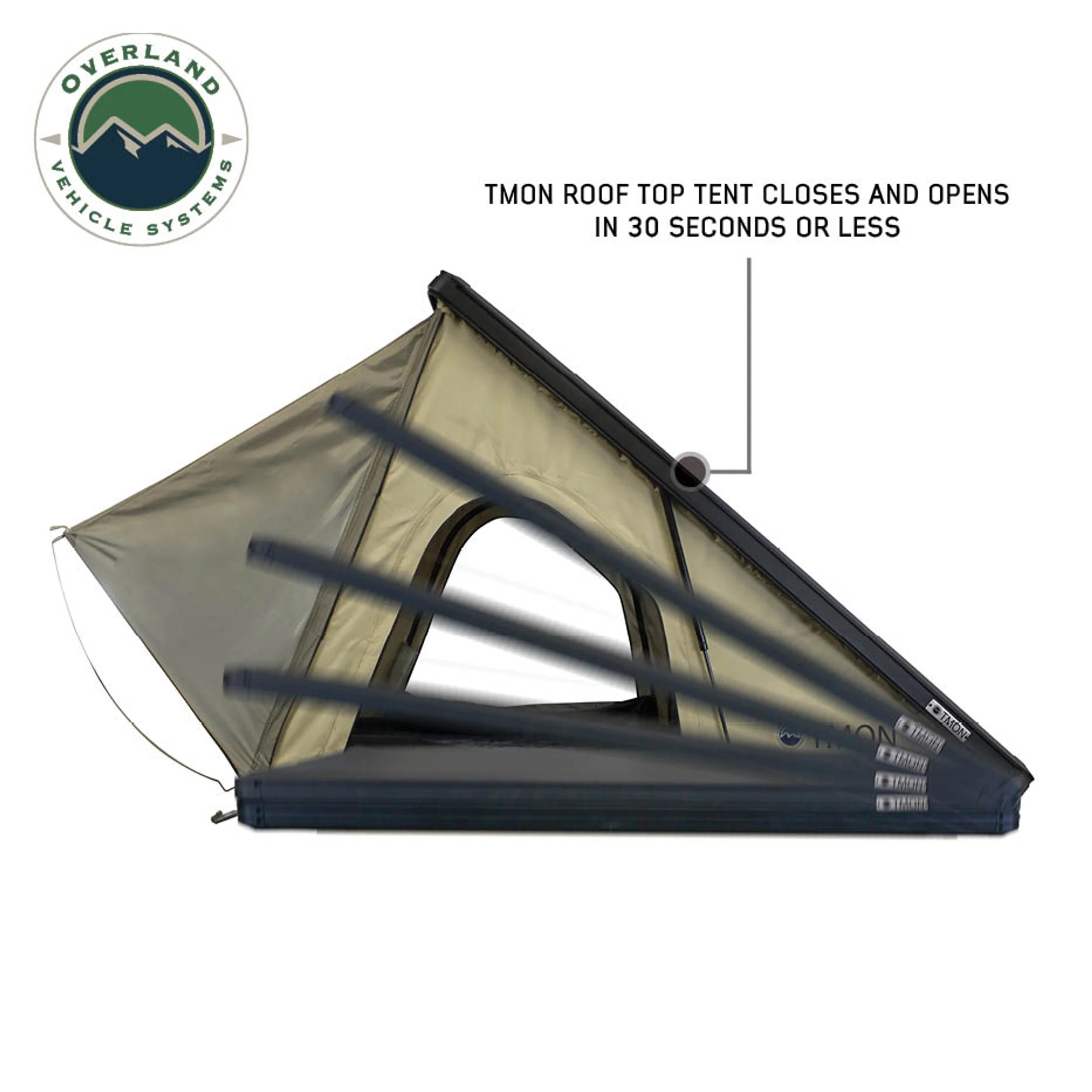 Overland Vehicle Systems LD TMON Clamshell Aluminum Hard Shell Roof Top Tent - Image 5